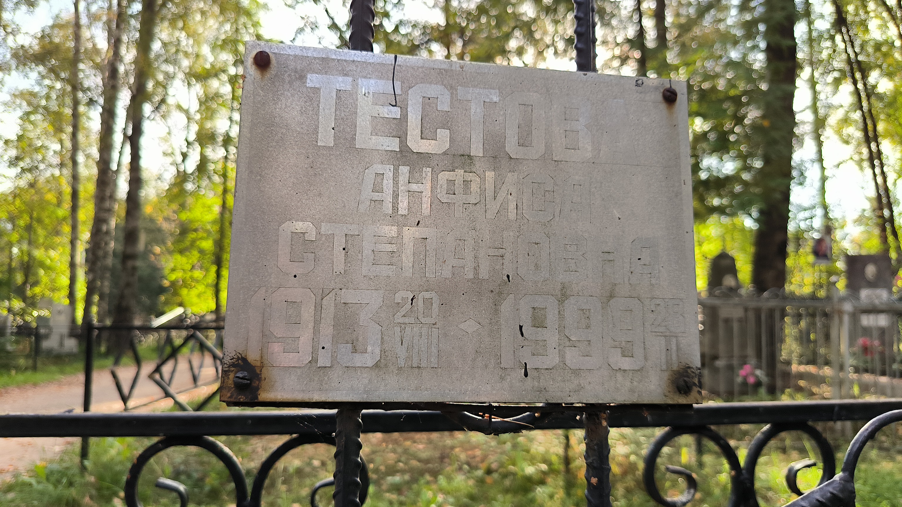 Тестова Анфиса Степановна