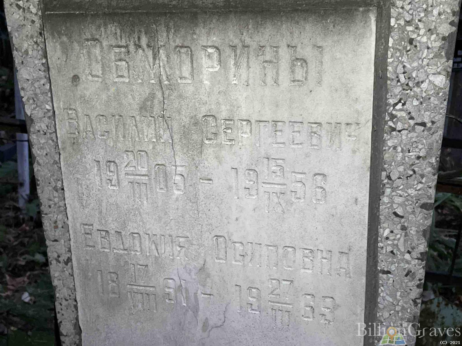 Обжорин Василий Сергеевич