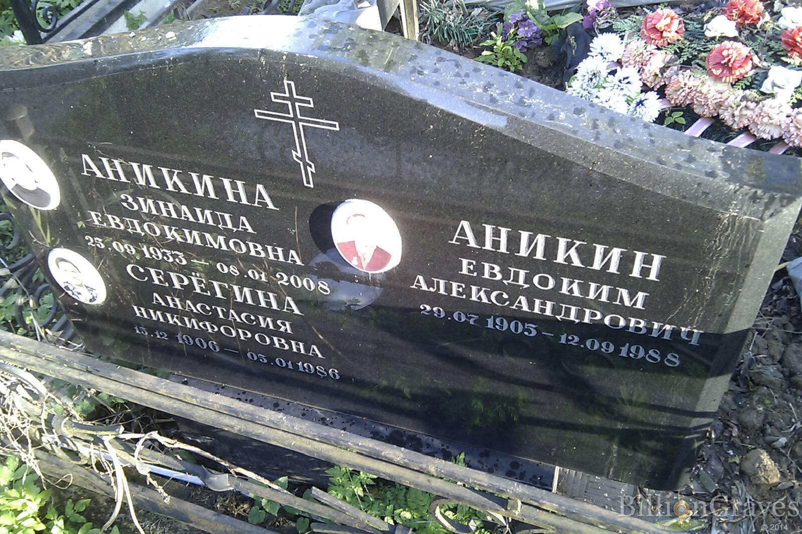 Аникина Зинаида Евдокимовна