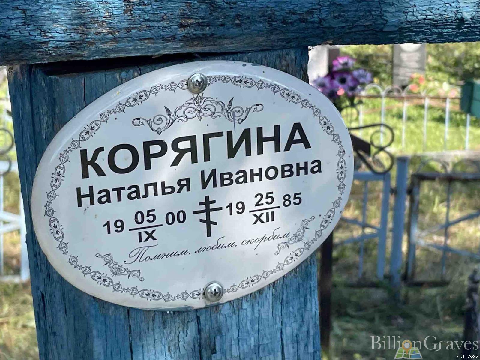 Корягина Наталья Ивановна