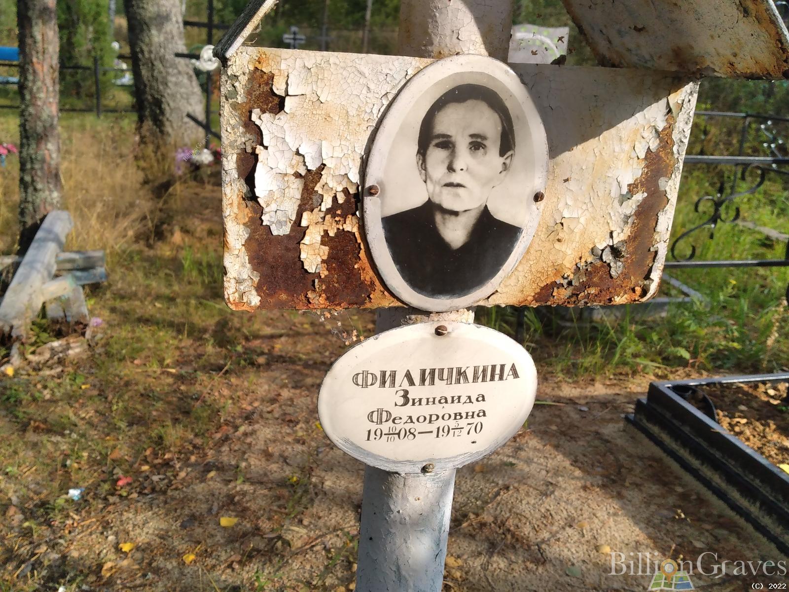 Филичкина Зинаида Федоровна