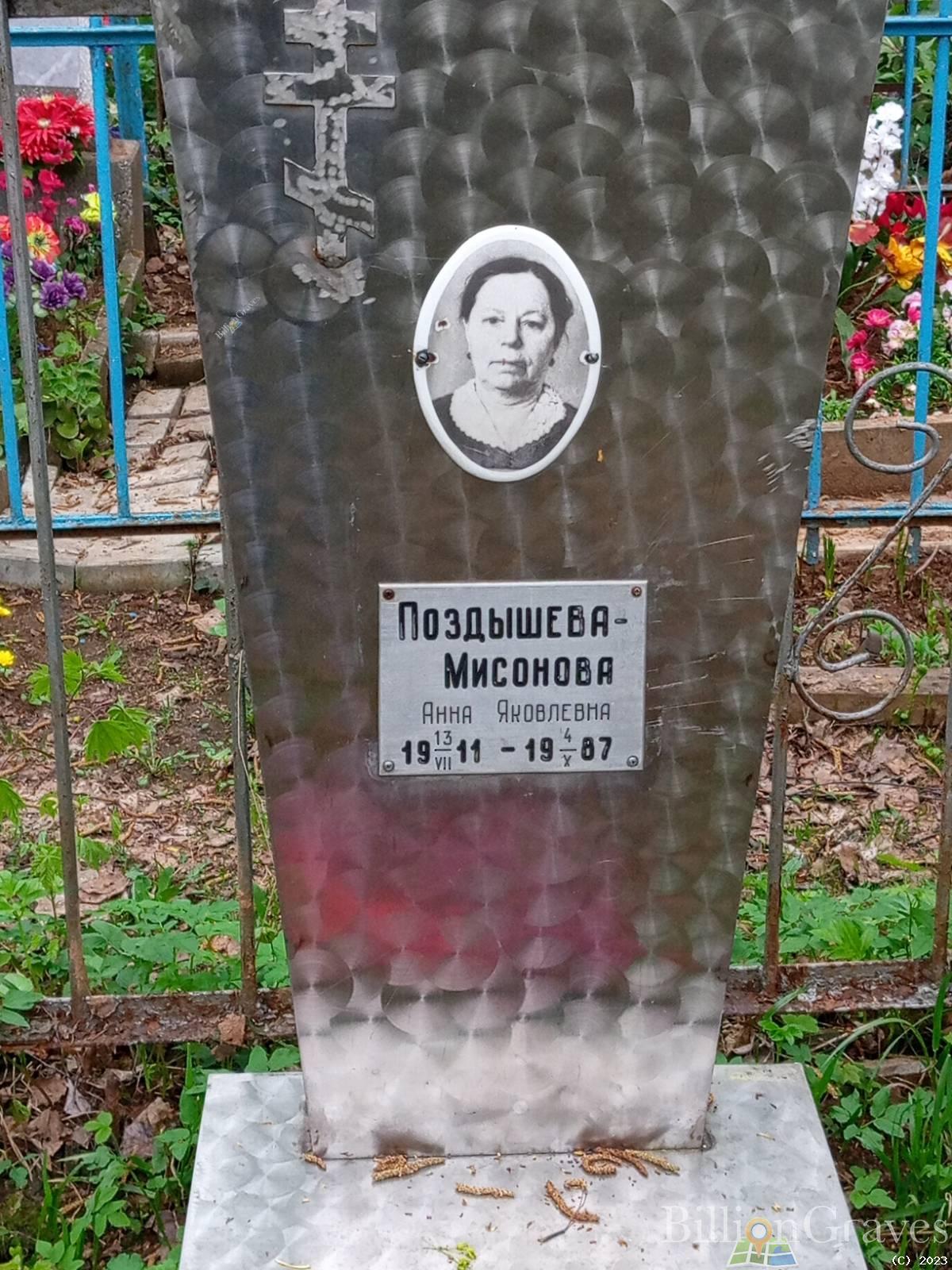 Поздышева-Мисонова Анна Яковлевна