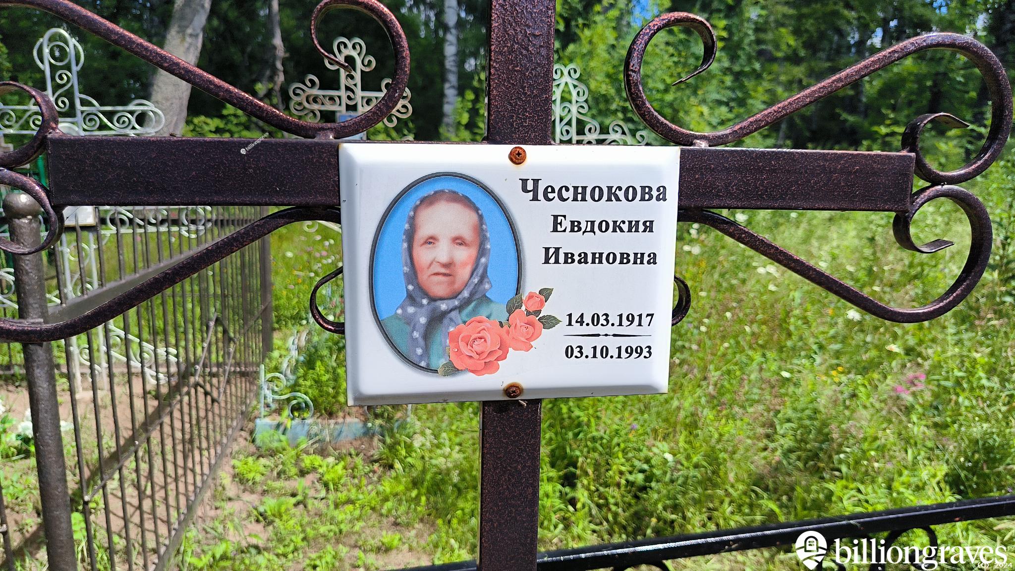 Чеснокова Евдокия Ивановна