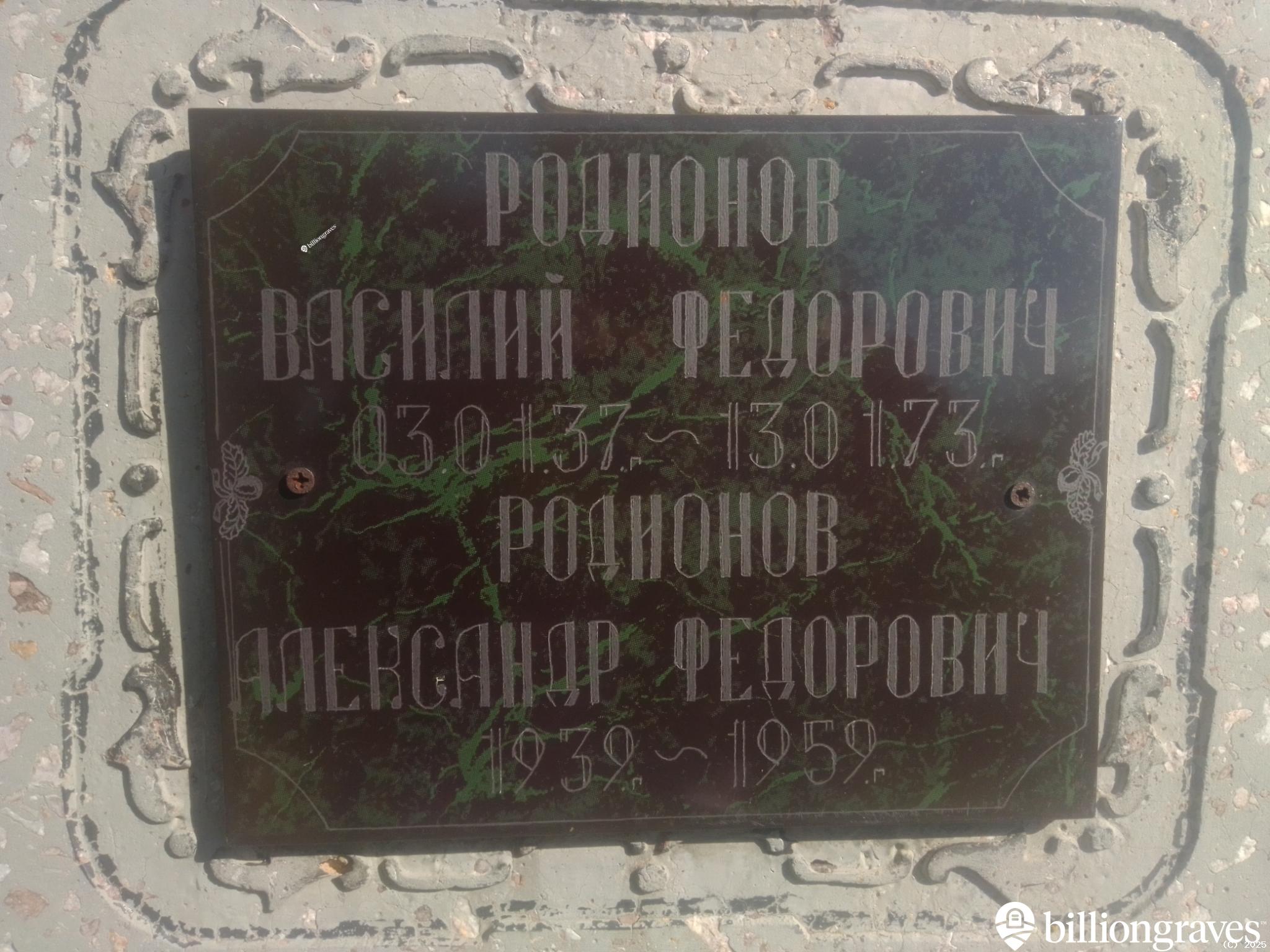 Родионов Василий Федорович