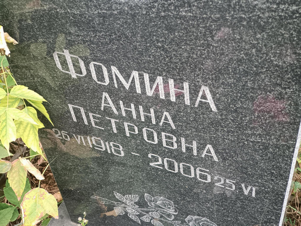 Фомина Анна Петровна