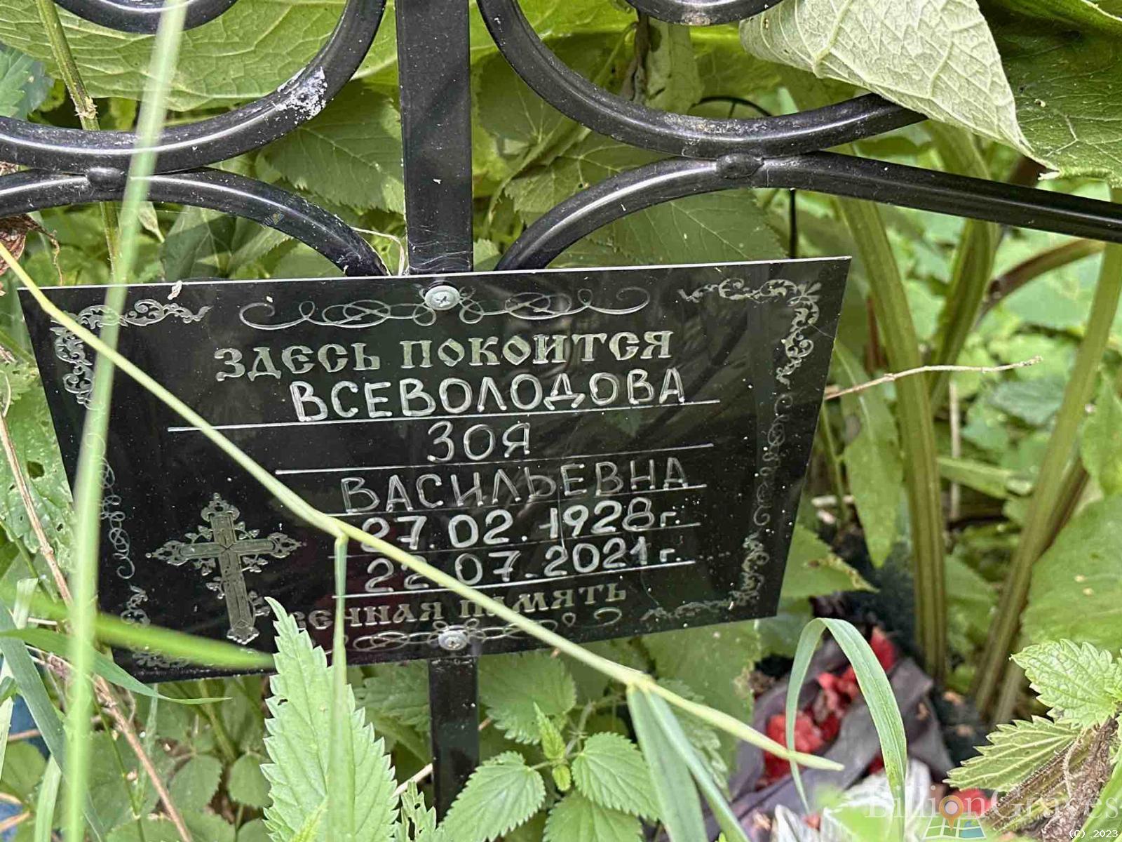 Всеволодова Зоя Васильевна