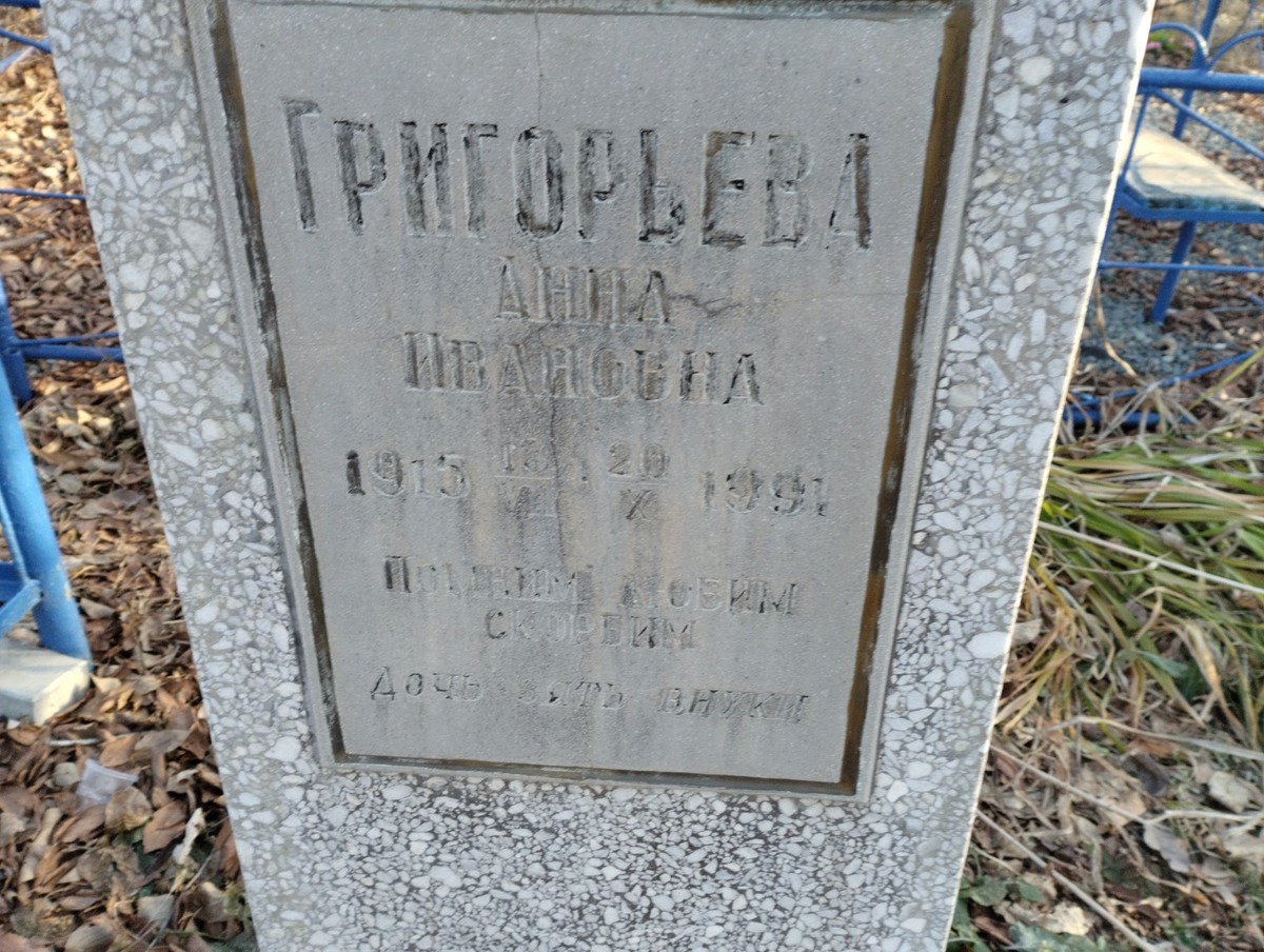 Григорьева Анна Ивановна