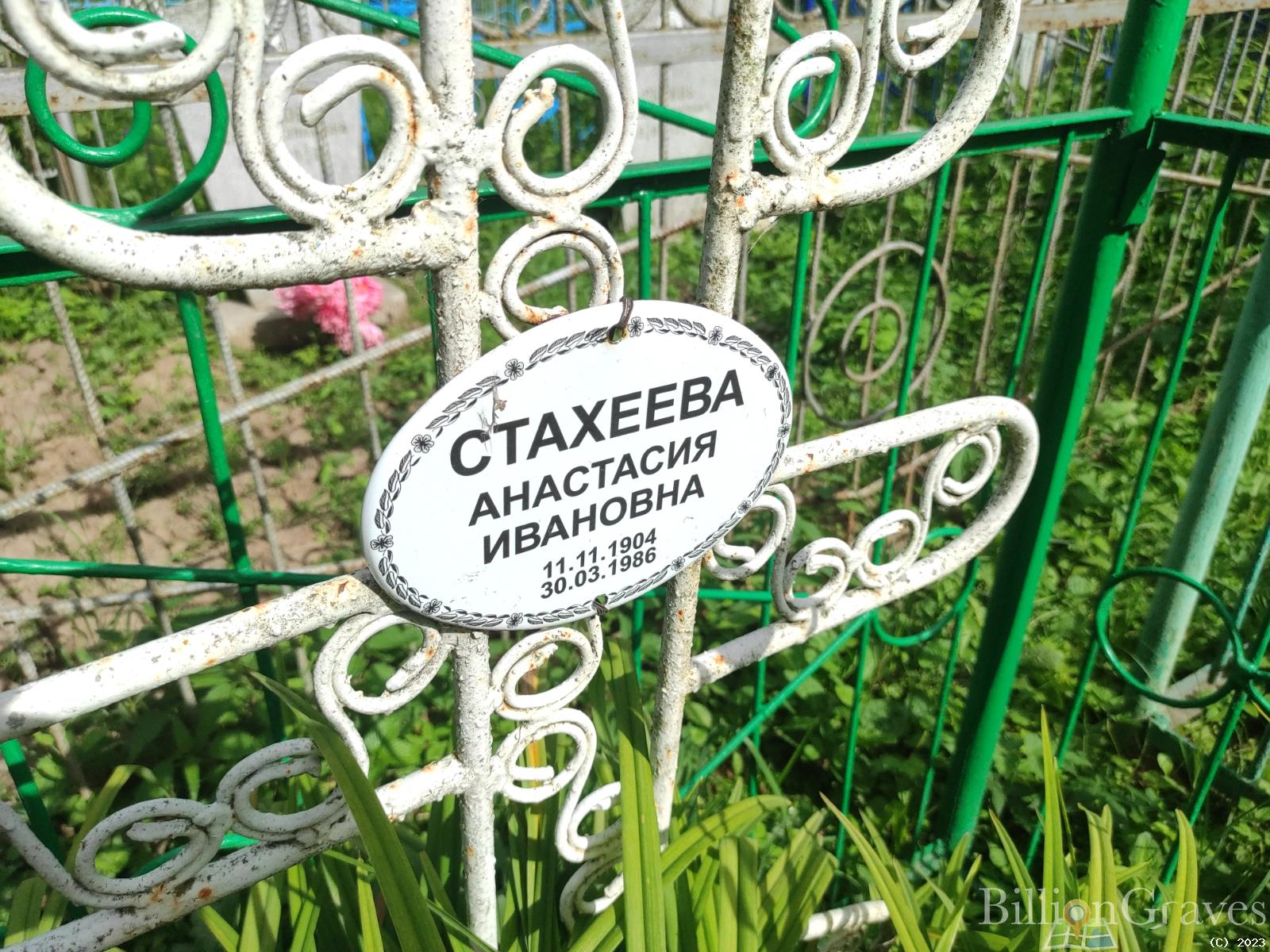 Стахеева Анастасия Ивановна