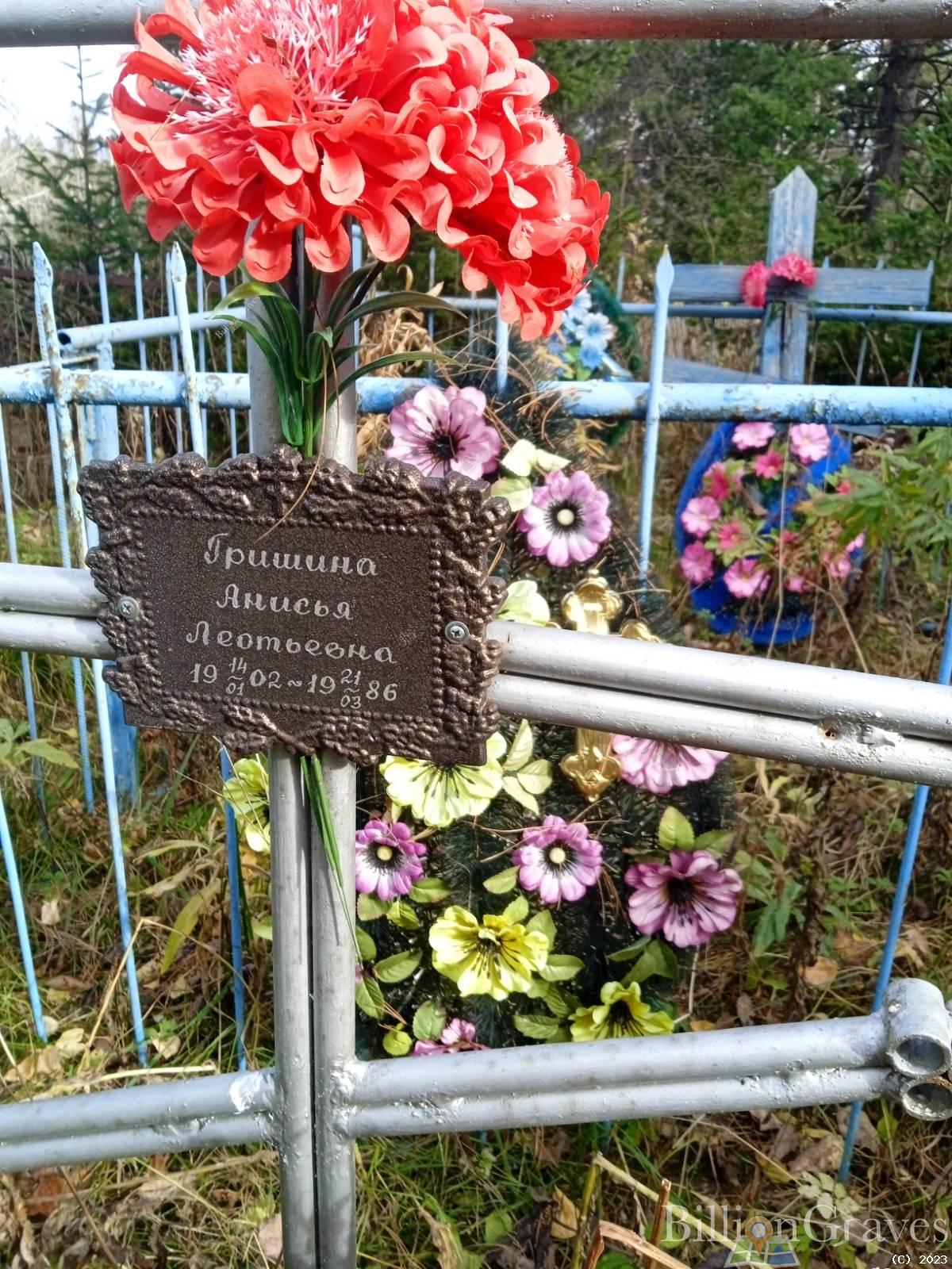 Гришина Анисья Леотьевна