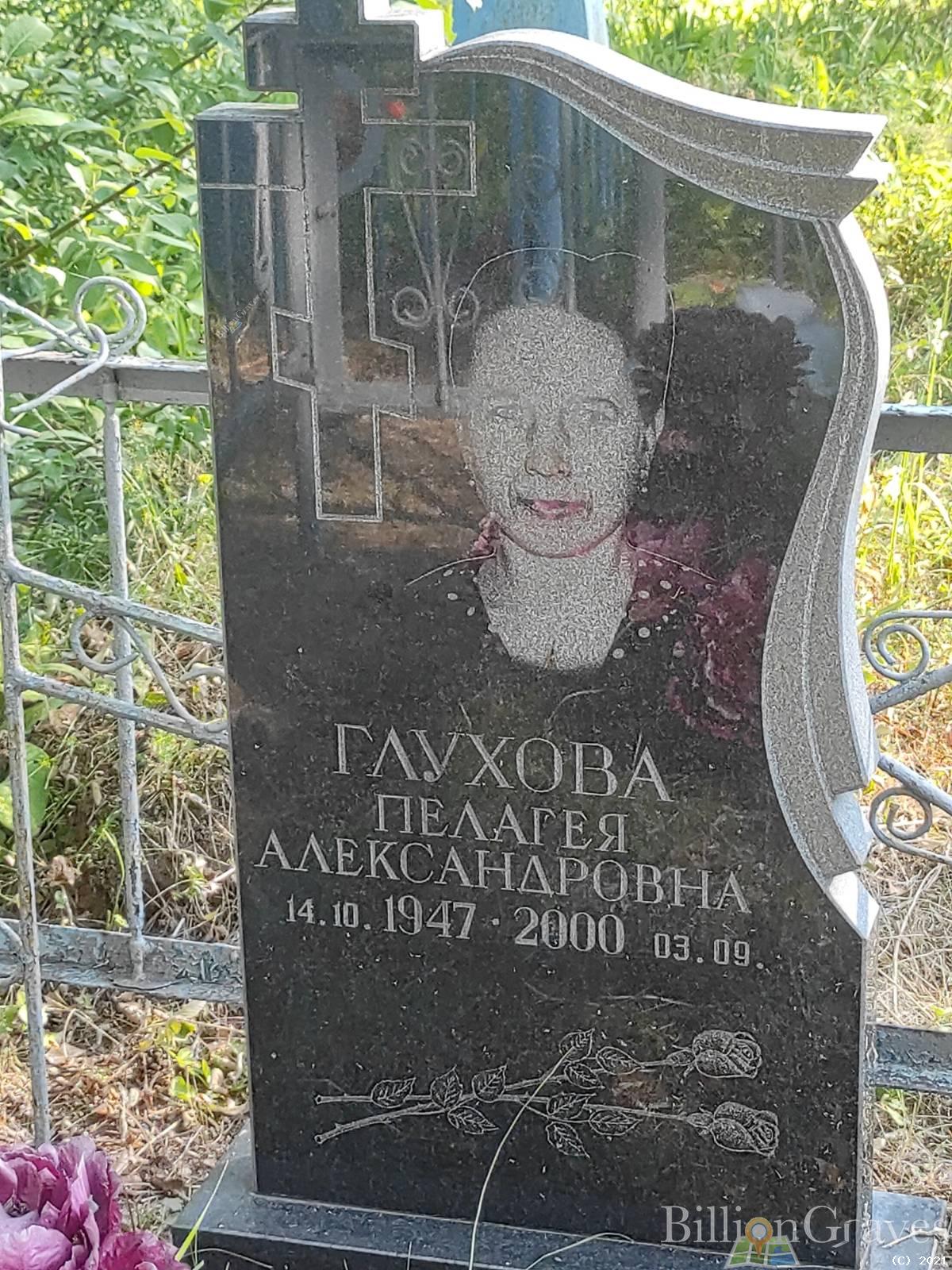 Глухова Пелагея Александровна