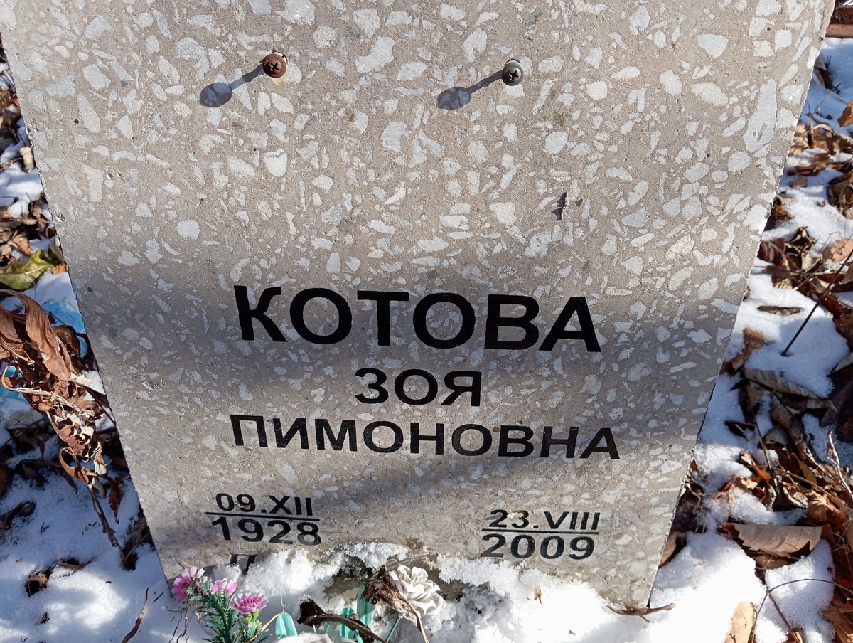 Котова Зоя Пимоновна