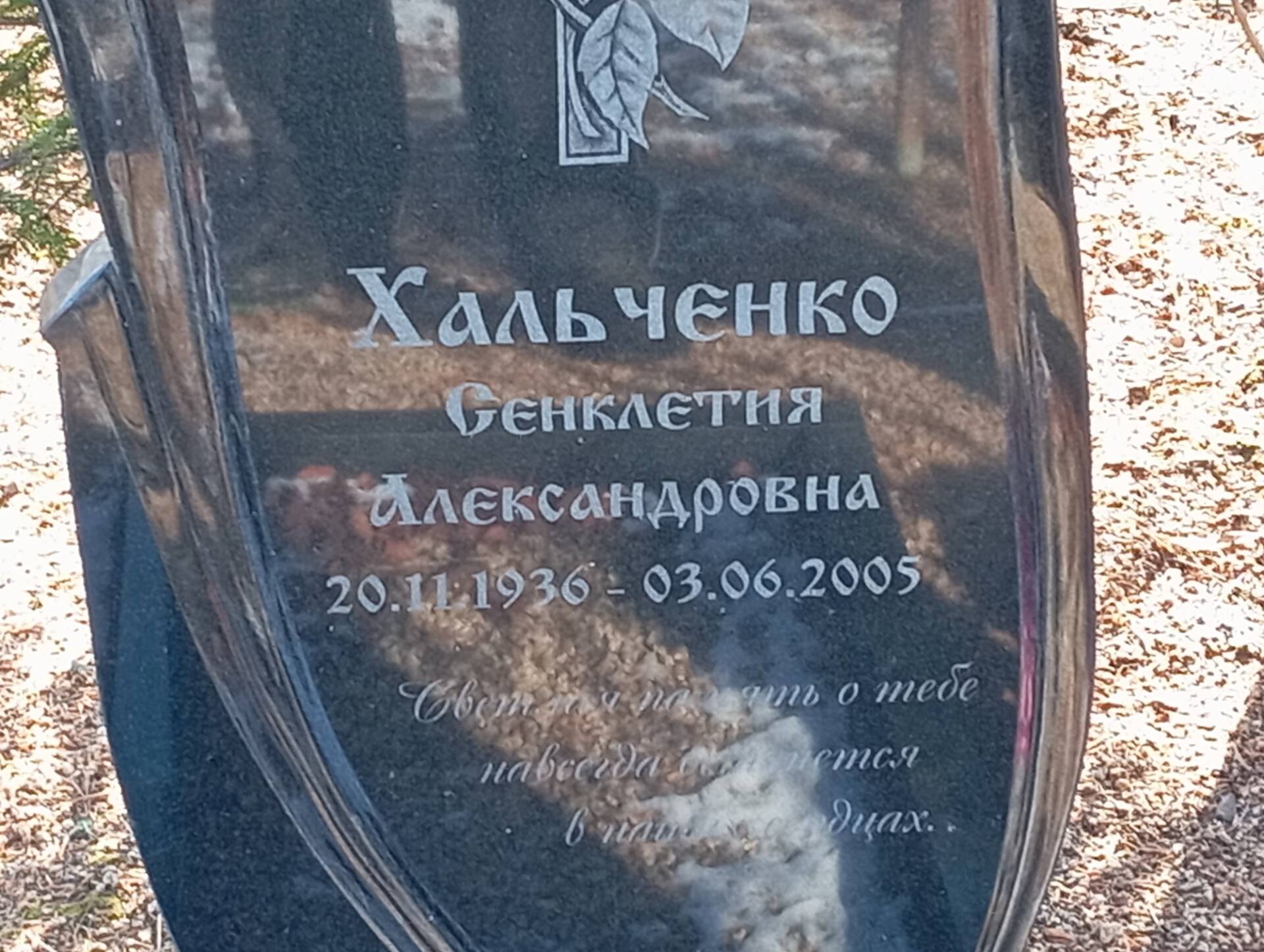 Хальченко Сенклетия Александровна
