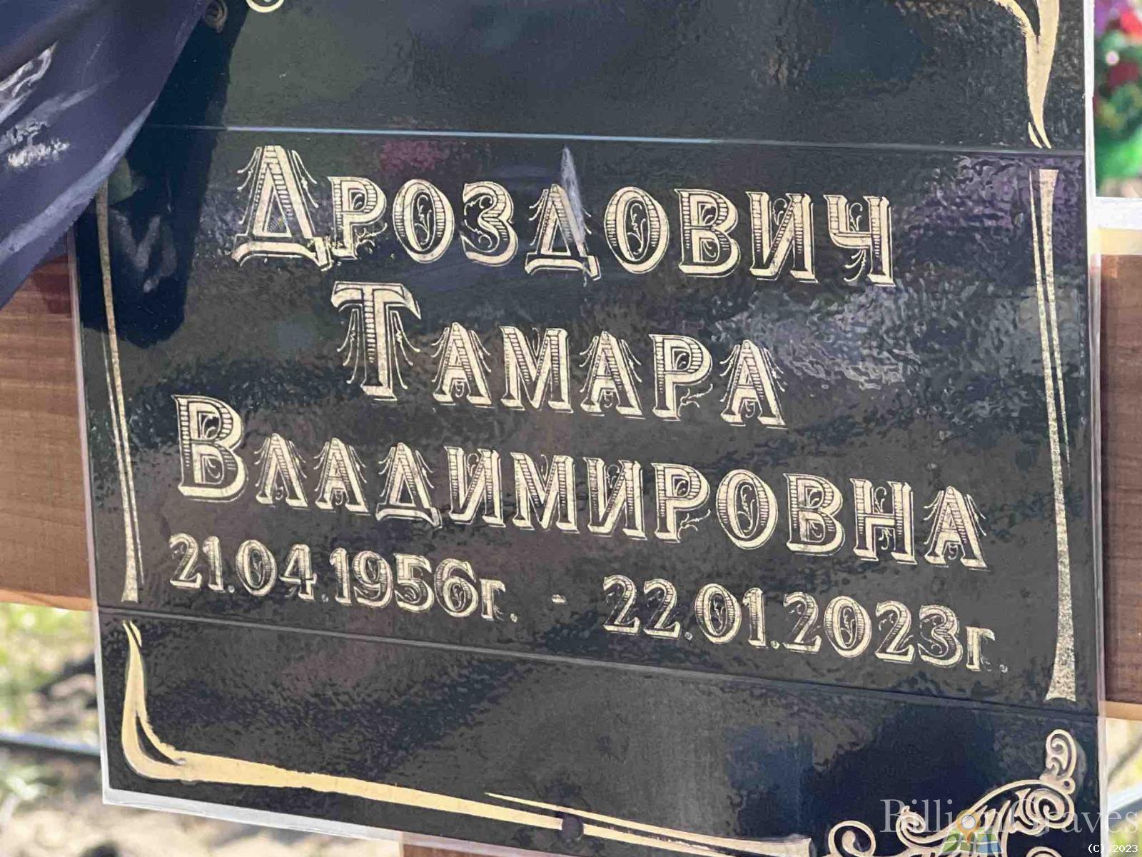 Дроздович Тамара Владимировна