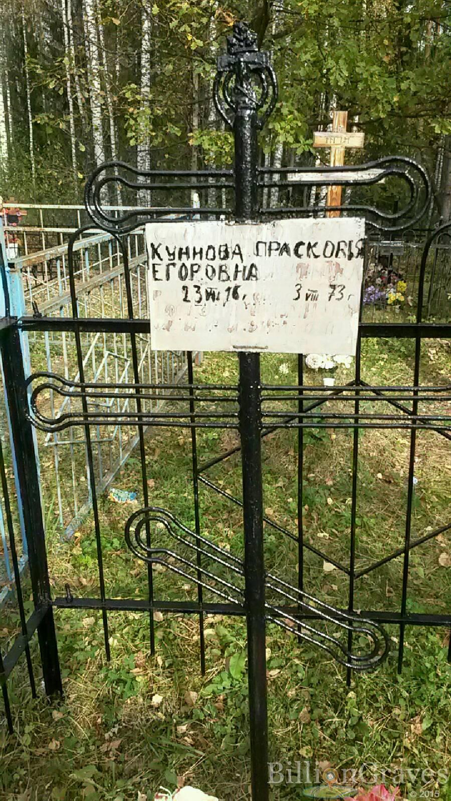 Куннова Прасковья Егоровна