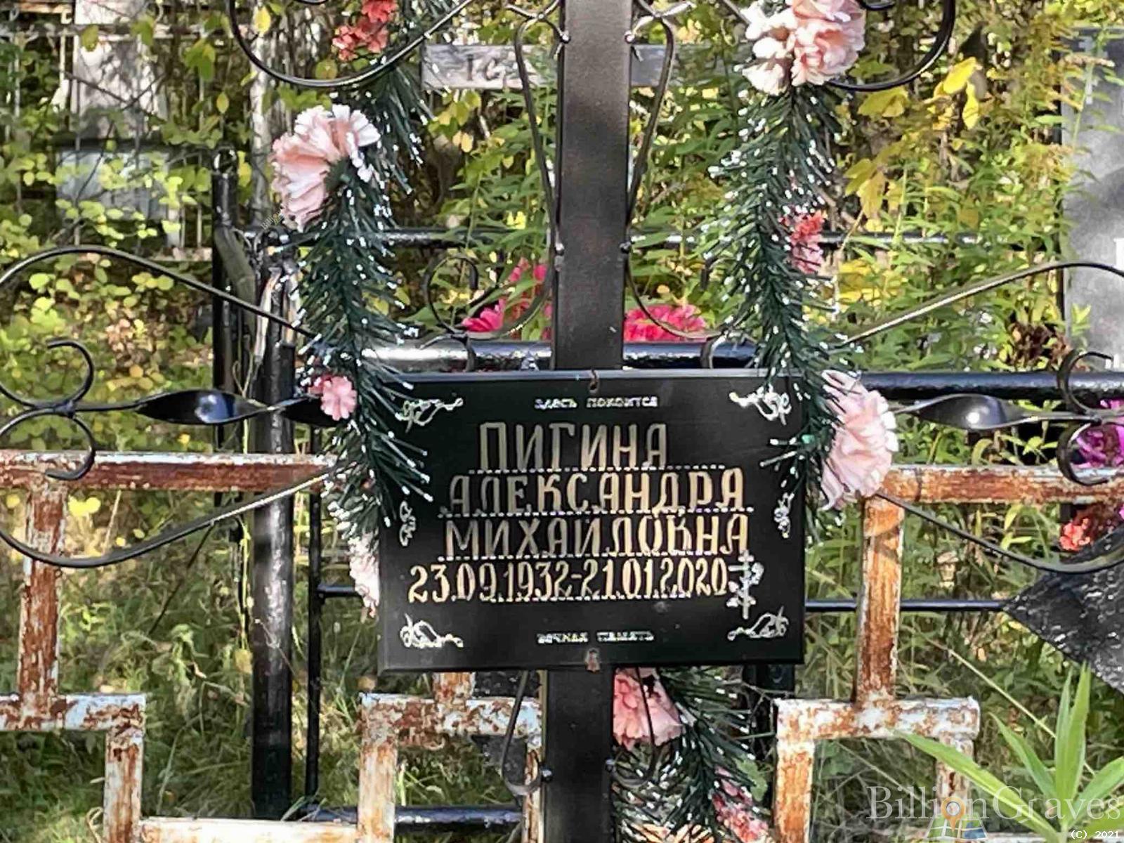 Пигина Александра Михайловна