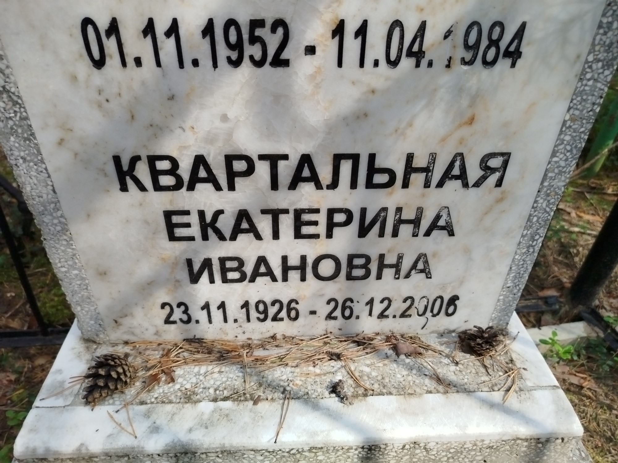 Квартальная Екатерина Ивановна