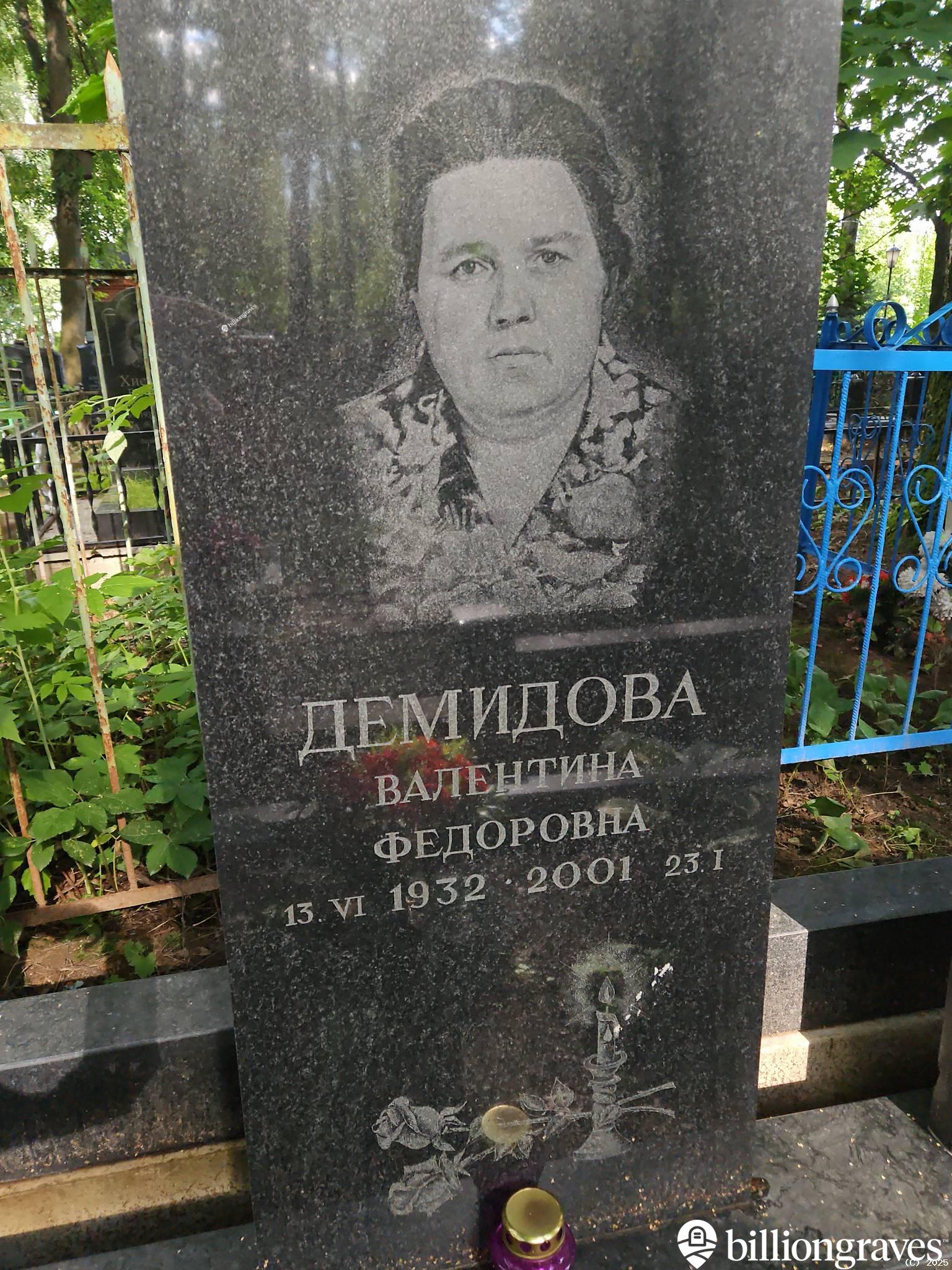 Демидова Валентина Федоровна