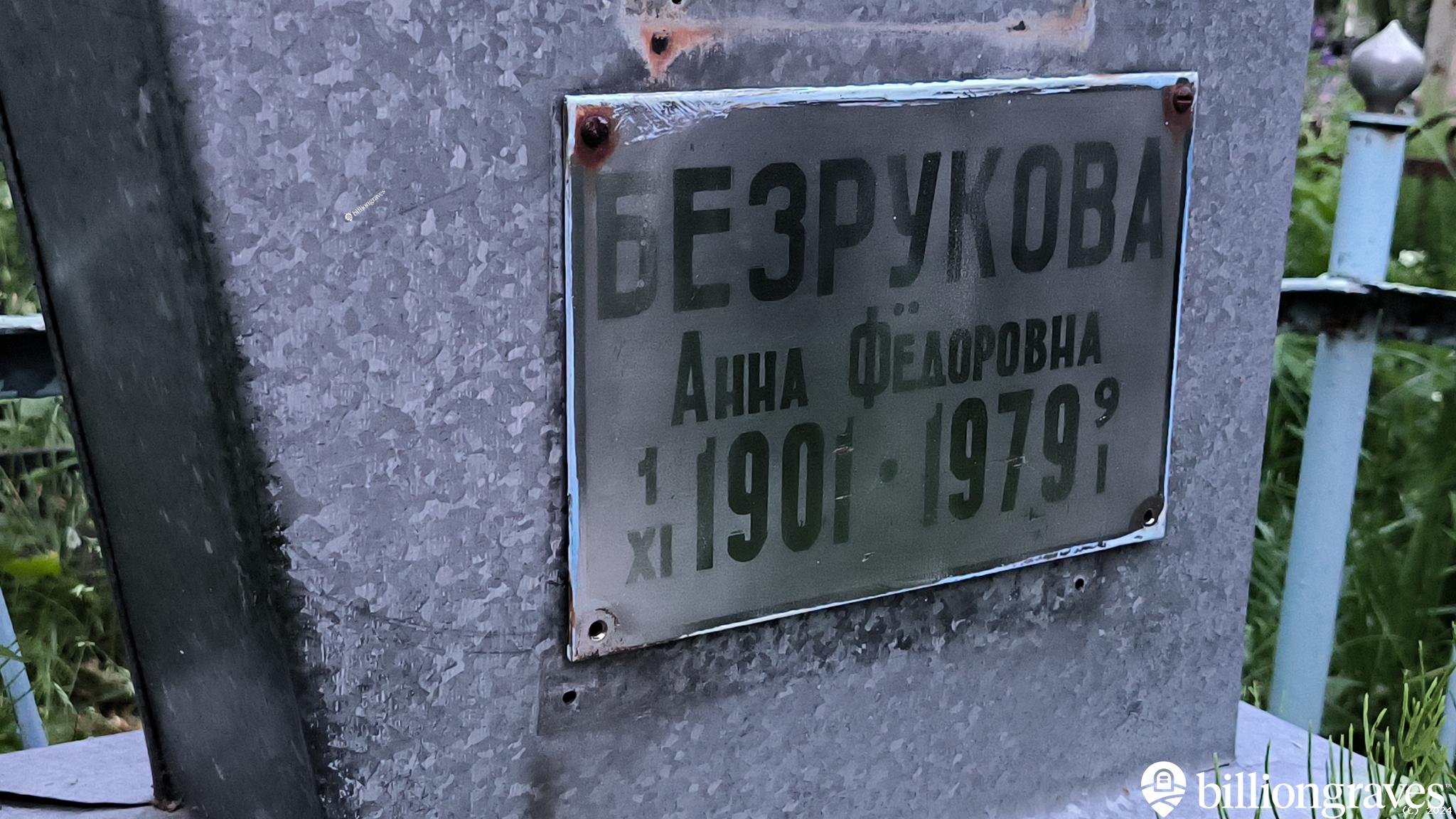 Безрукова Анна Фёдоровна