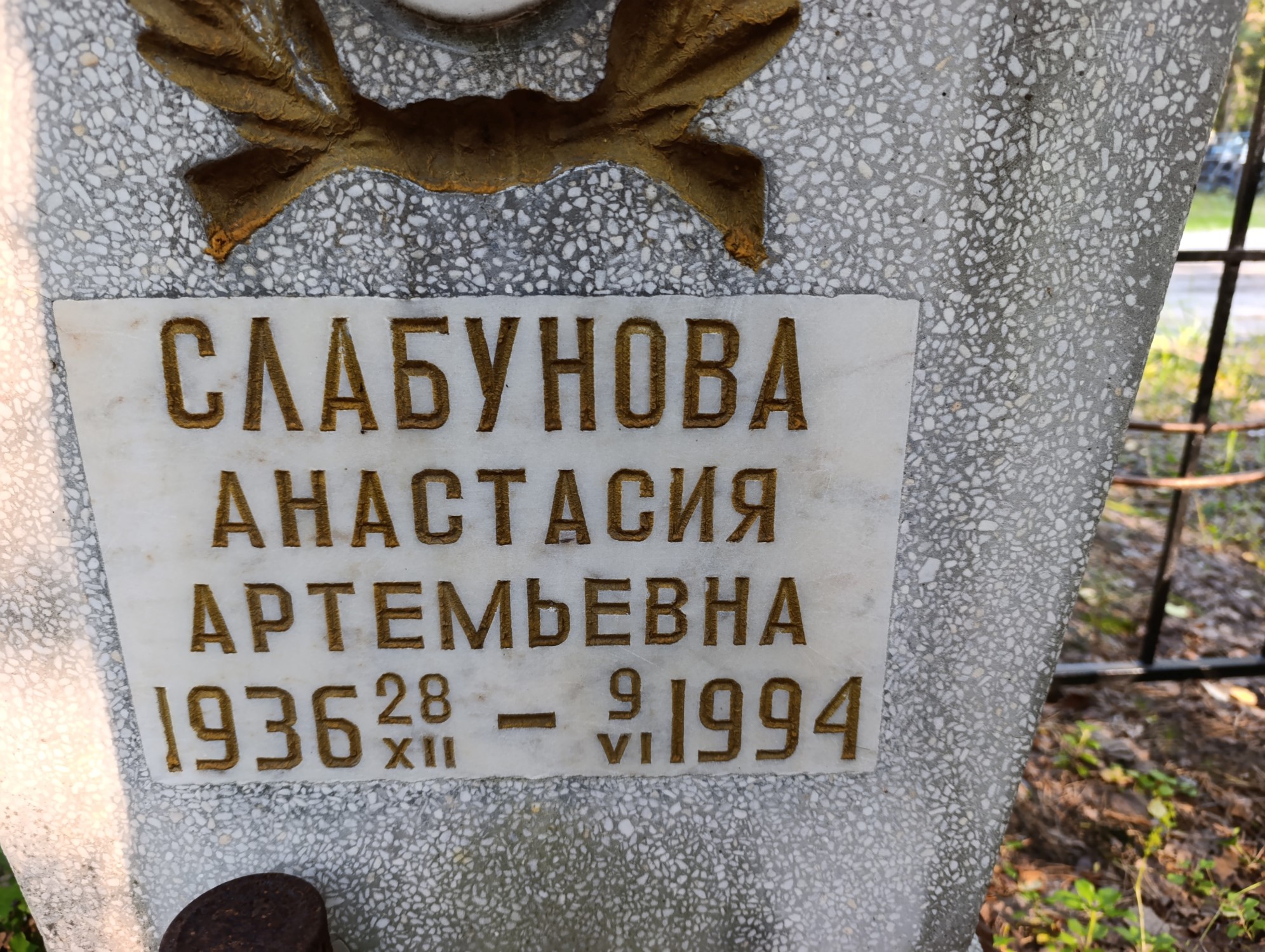Слабунова Анастасия Артемьевна