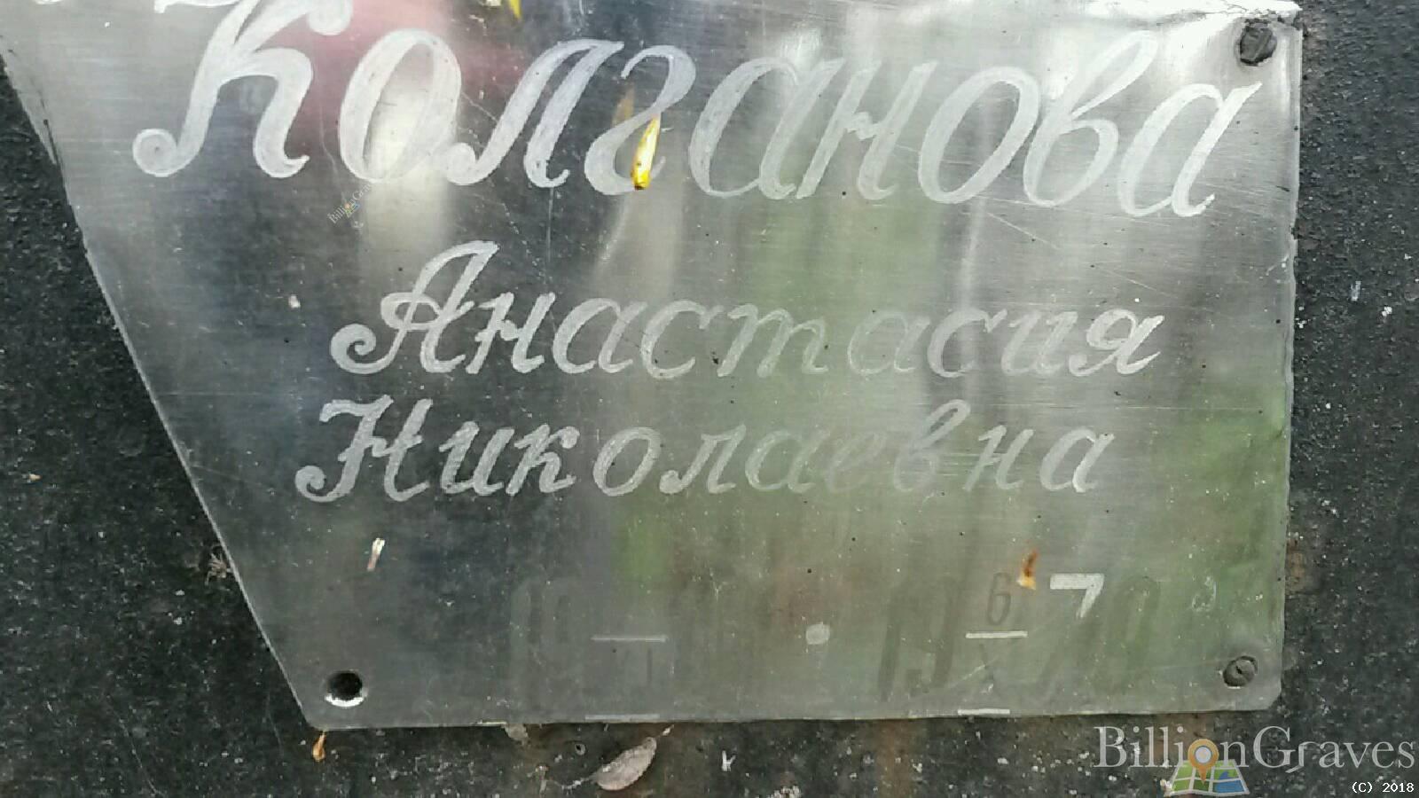 колганова анастасия николаевна