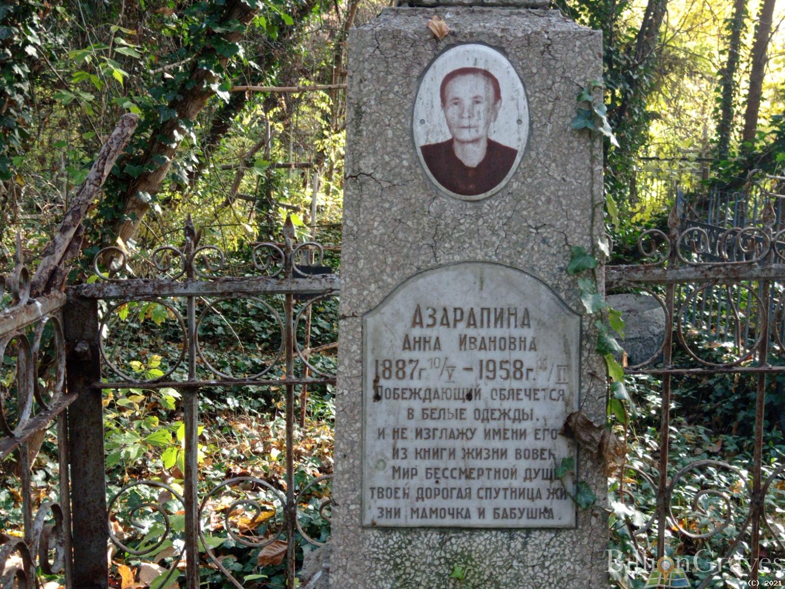 Азарапина Анна Ивановна