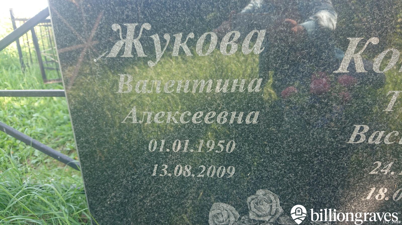 Жукова Валентина Алексеевна