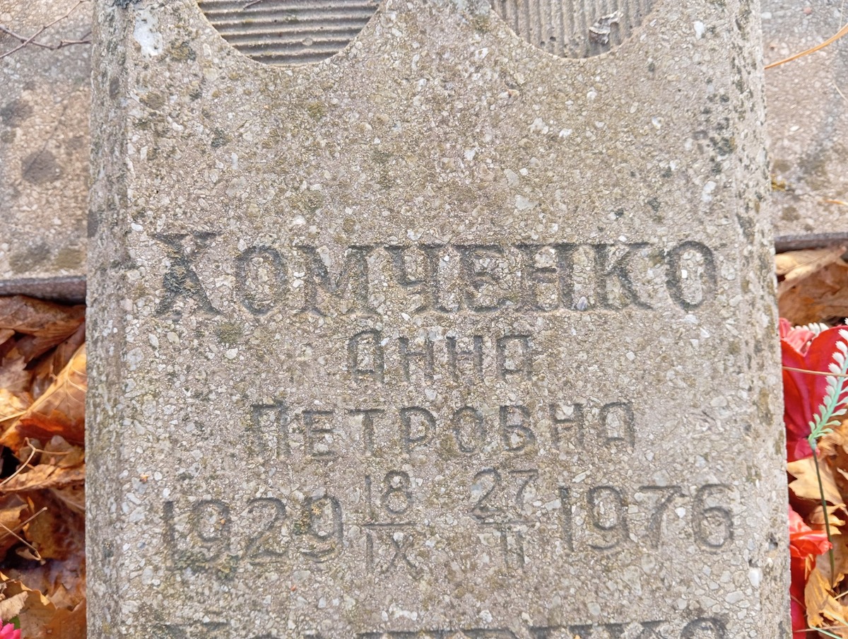 Хомченко Анна Петровна