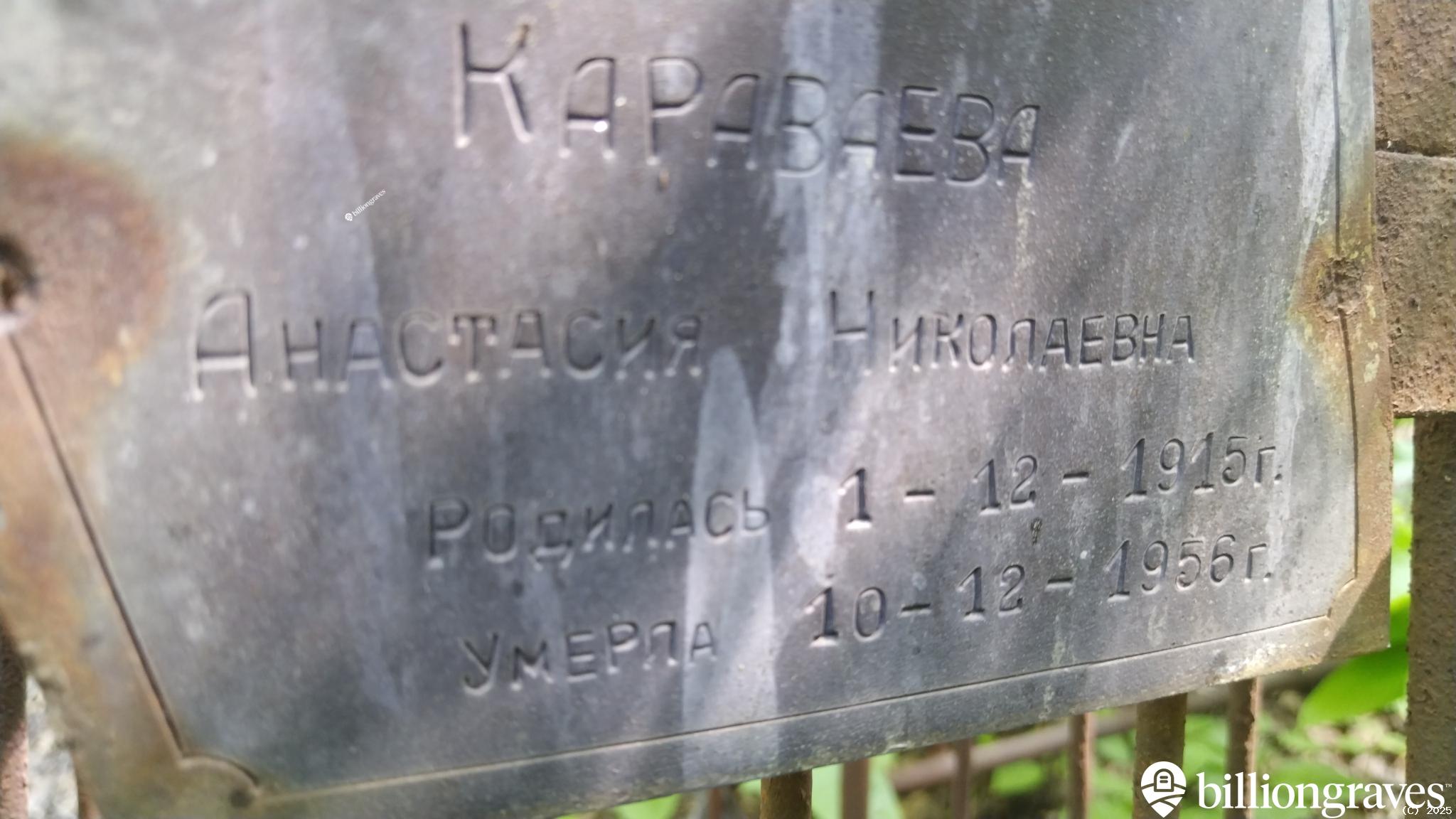 Караваева Анастасия Николаевна