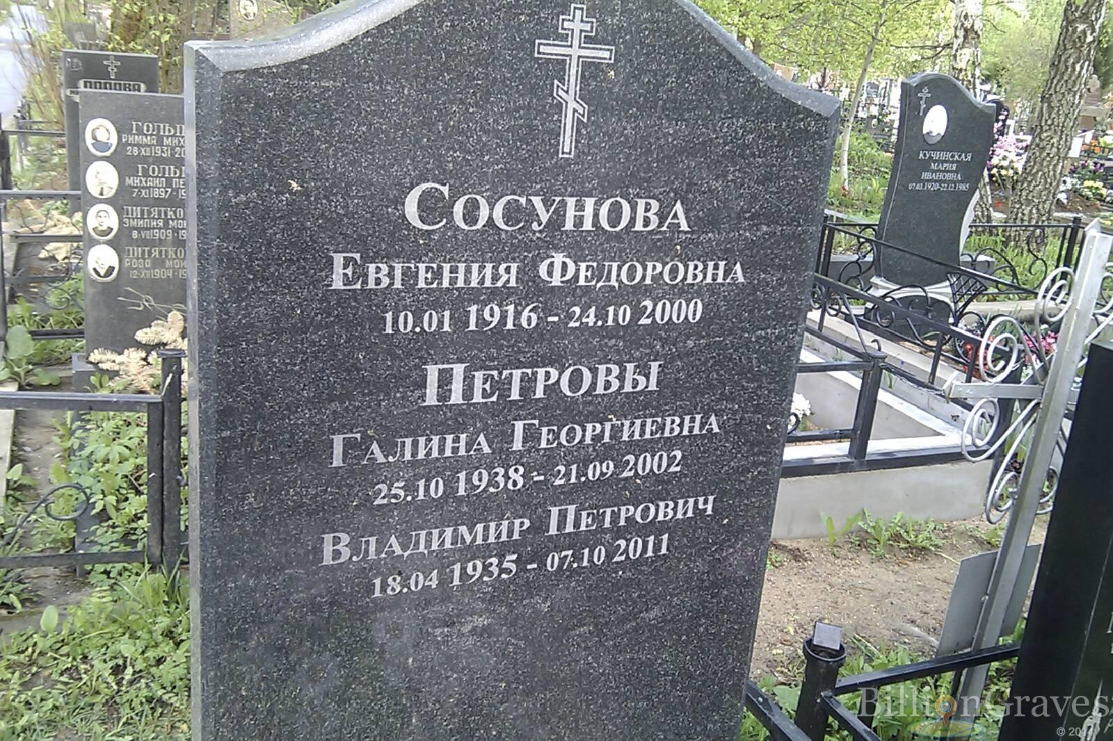 Сосунова Евгения Федоровна