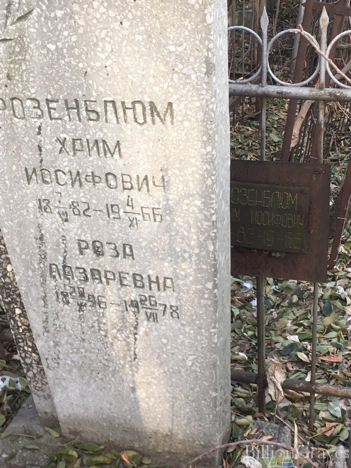 Розенблюм Роза Лазаревна