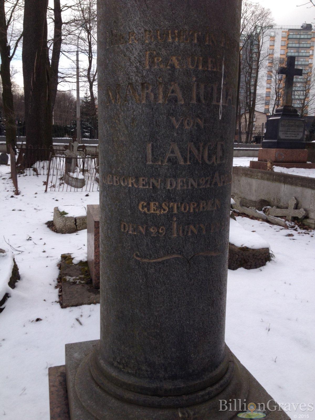 von Lange Alexander Carl