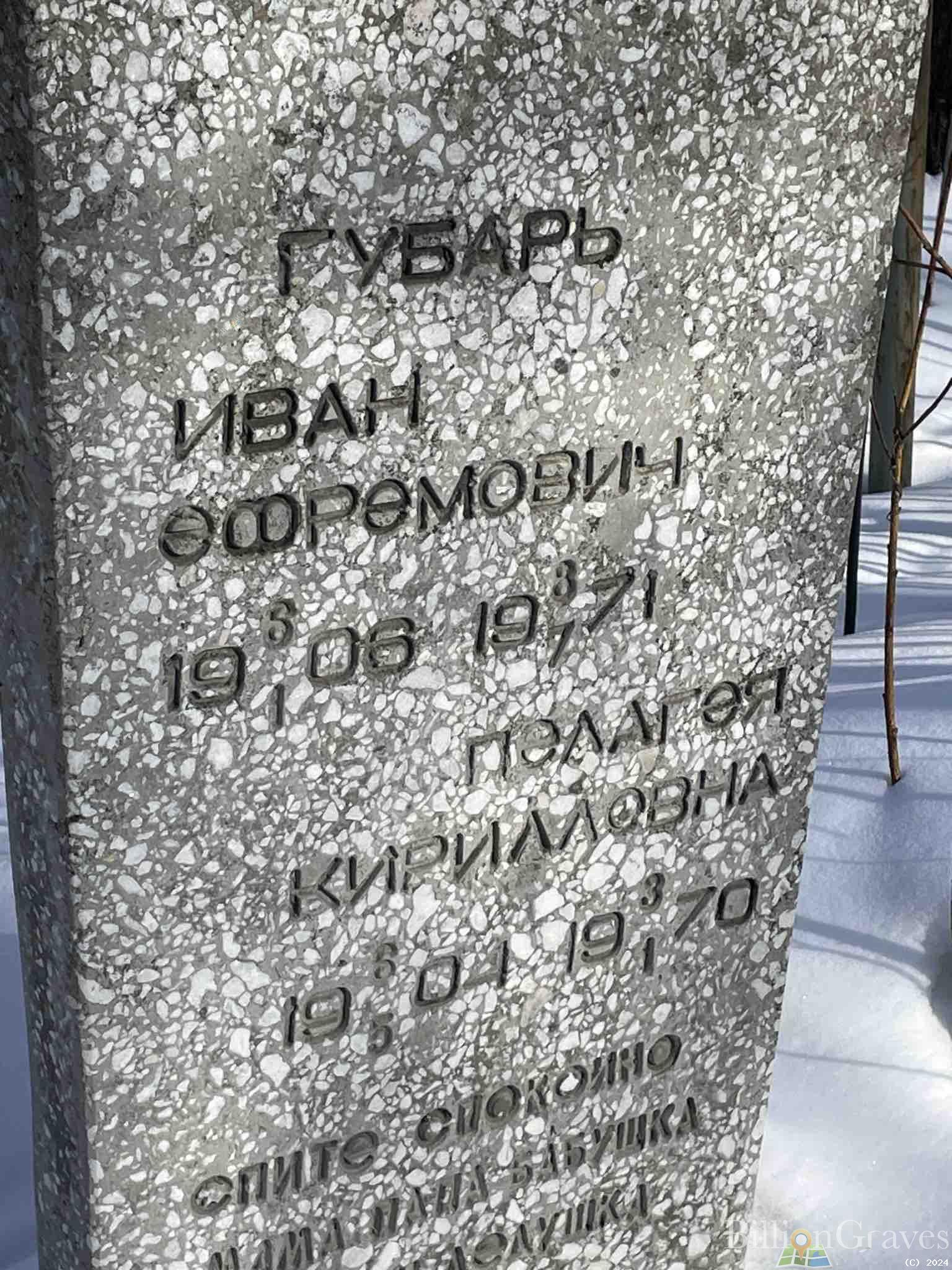 Губарь Пелагея Кирилловна