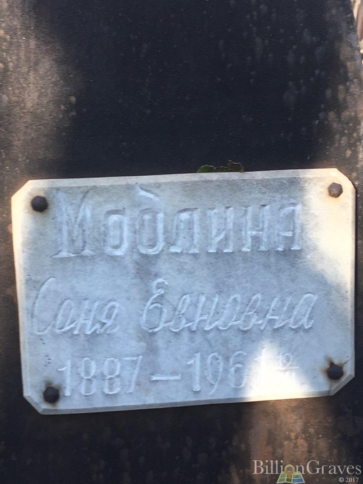 Модлина Соня Евновна