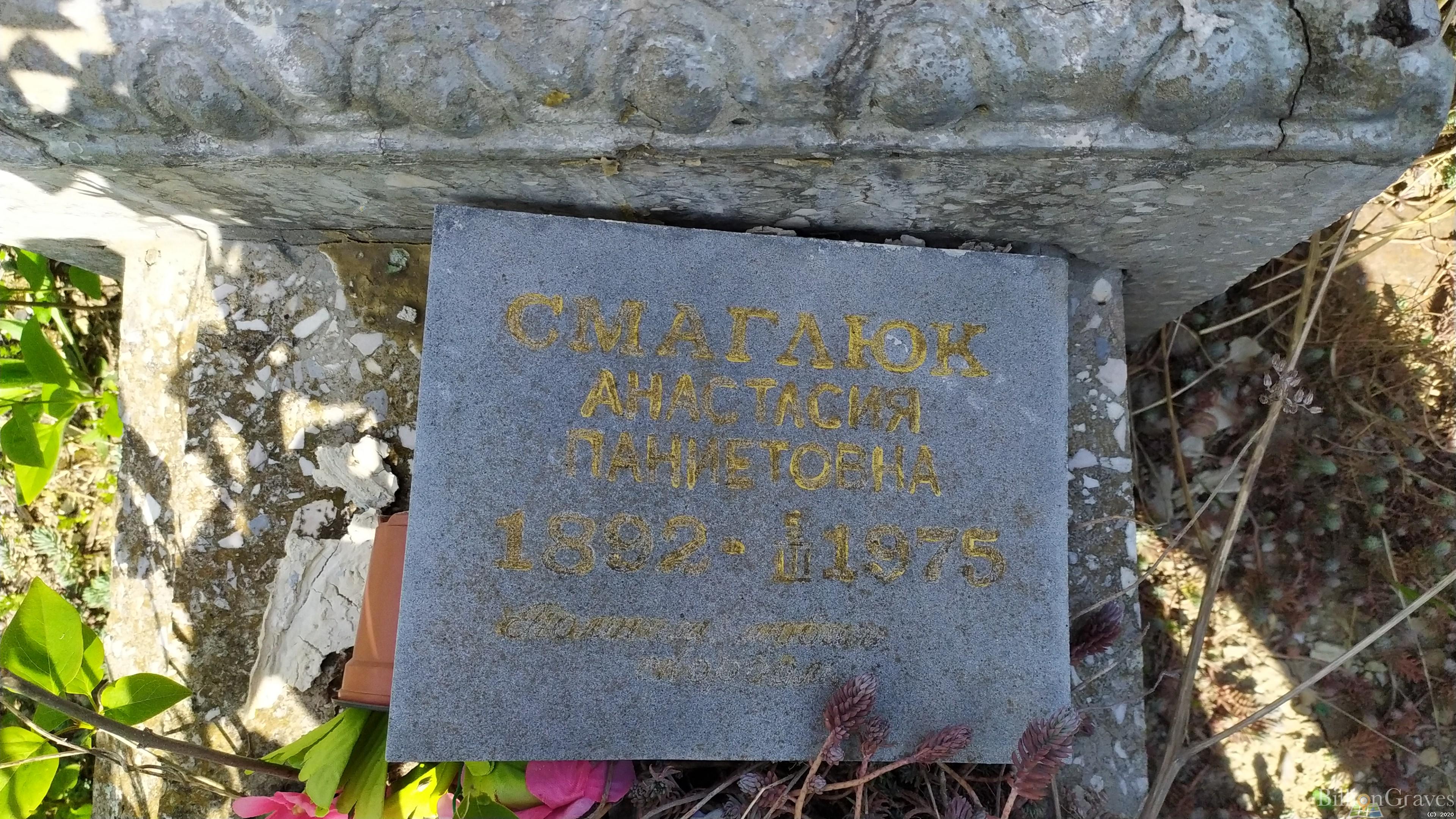 Смаглюк Анастасия Паниетовна