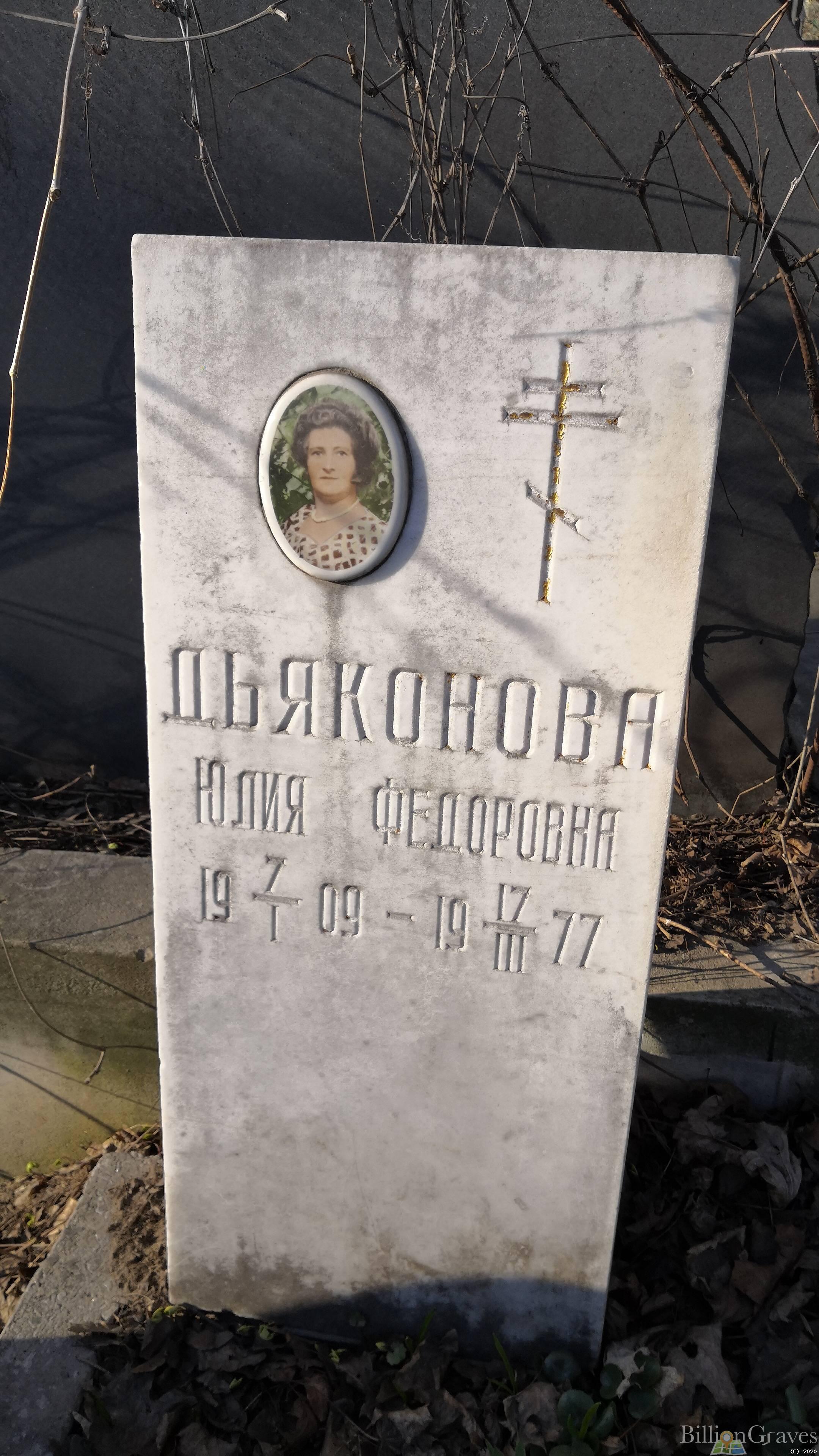 Дьяконова Юлия Федоровна