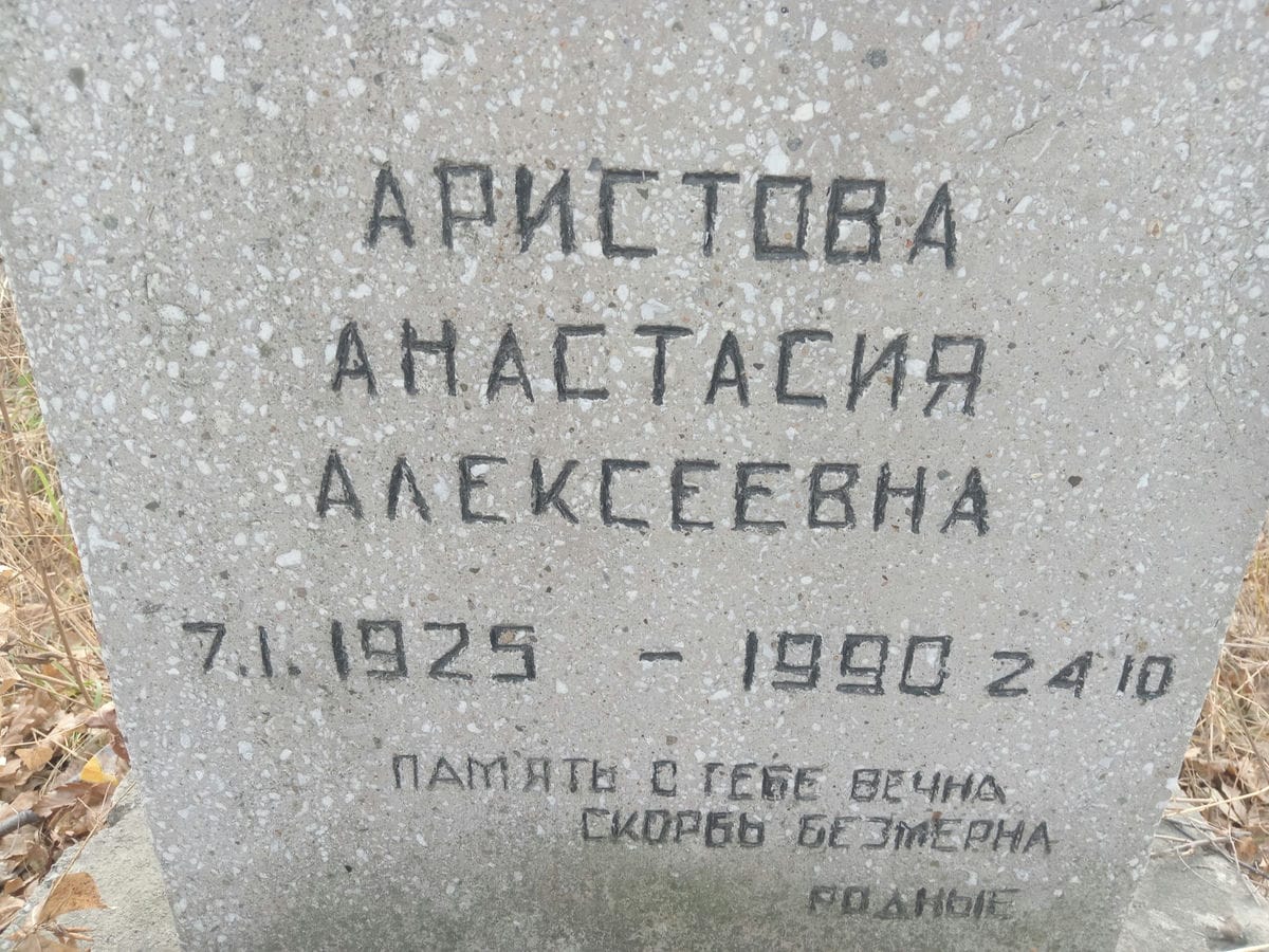 Аристова Анастасия Алексеевна