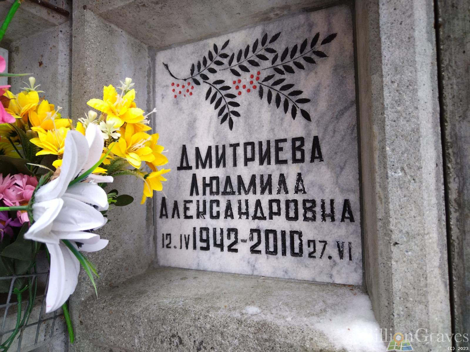 Дмитриева Людмила Александровна
