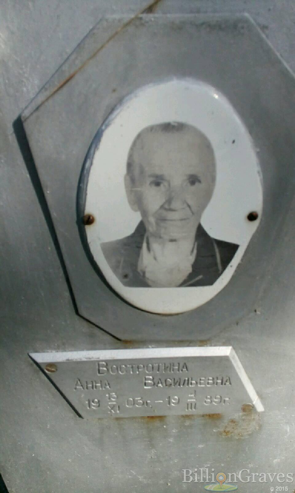 Востротина Анна Васильевна