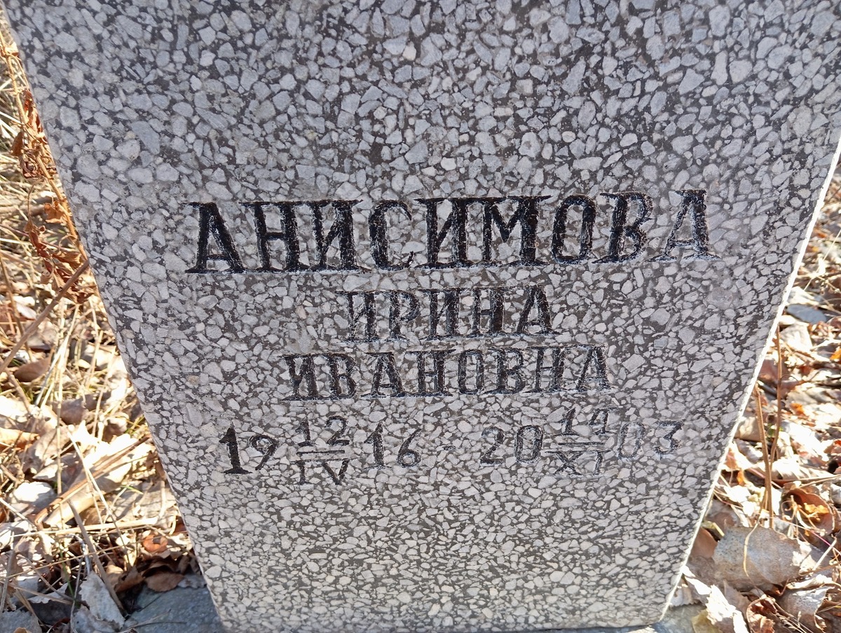 Анисимова Ирина Ивановна