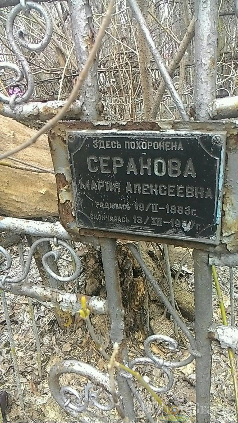 Серанова Мария Алексеевна
