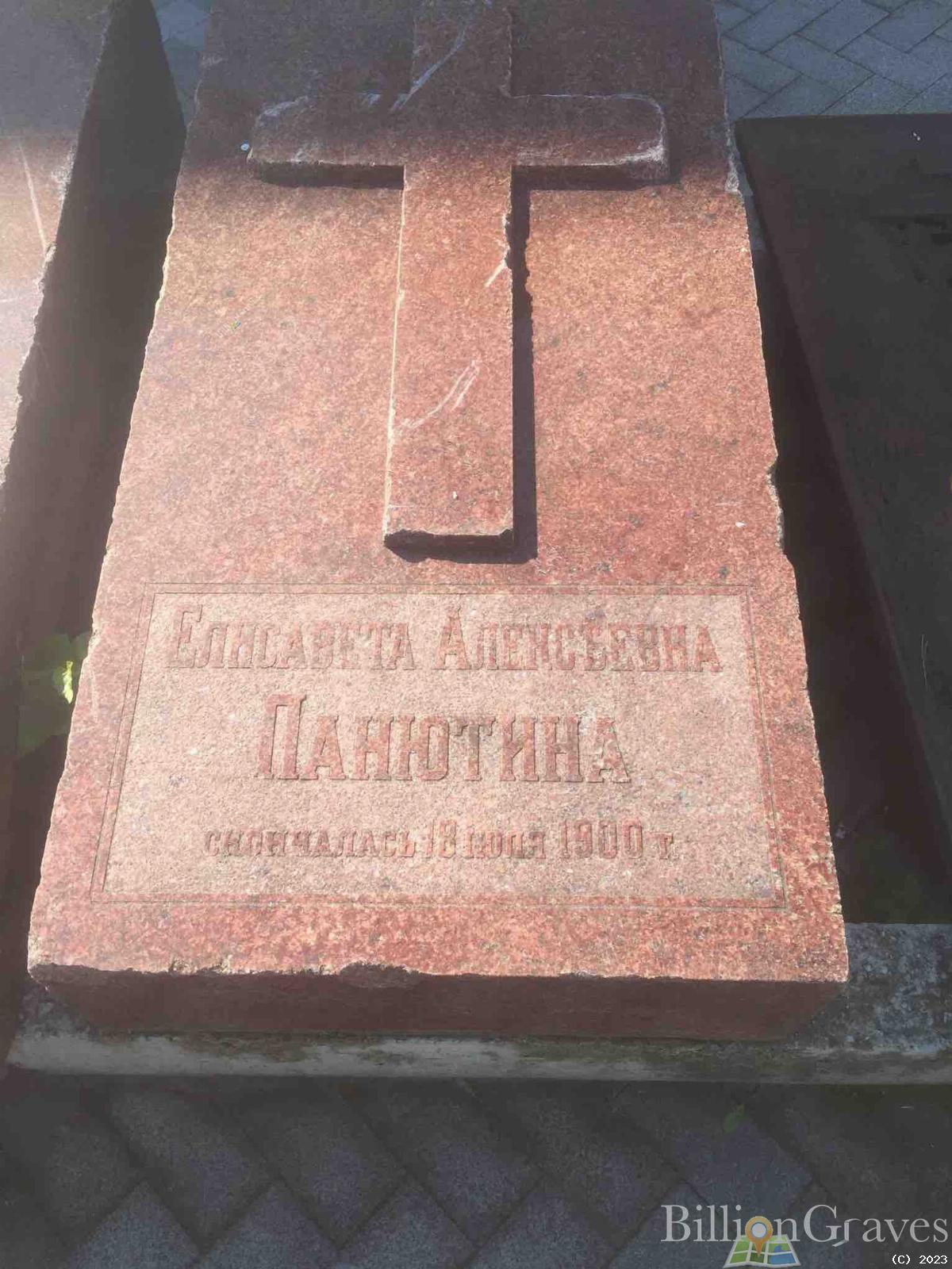 Панютина Елисавета Алексеевна