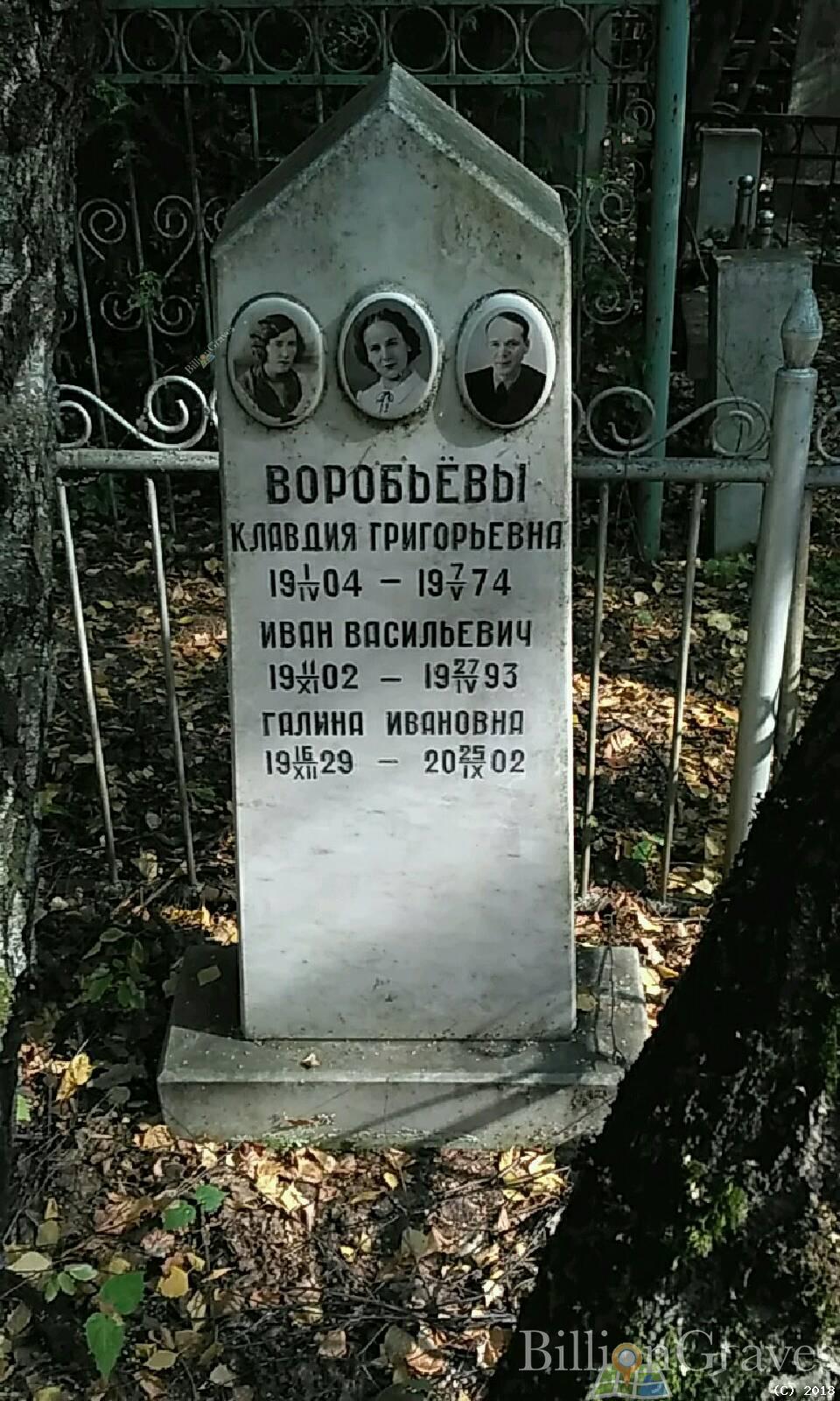 Воробьёва Галина Иванова