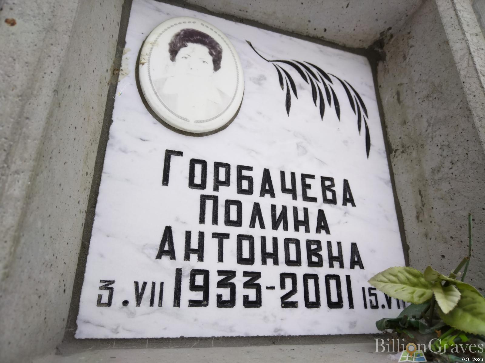 Горбачева Полина Антоновна