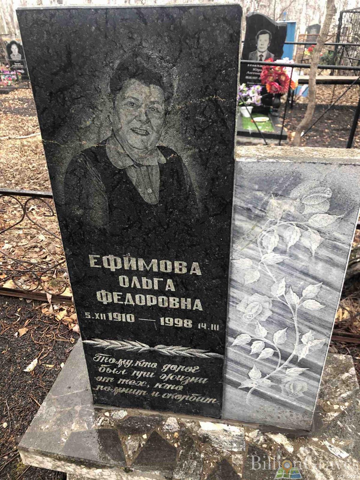 Ефимова Ольга Федоровна