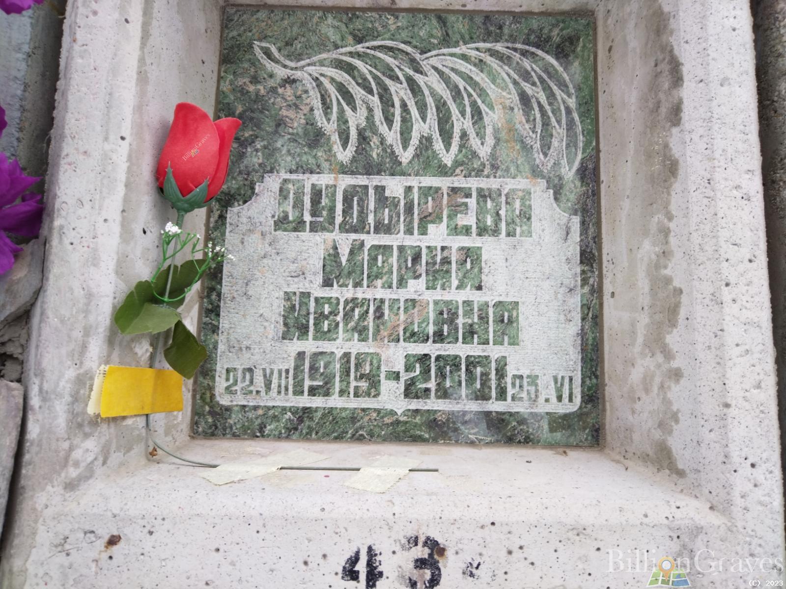 Дудырева Мария Ивановна