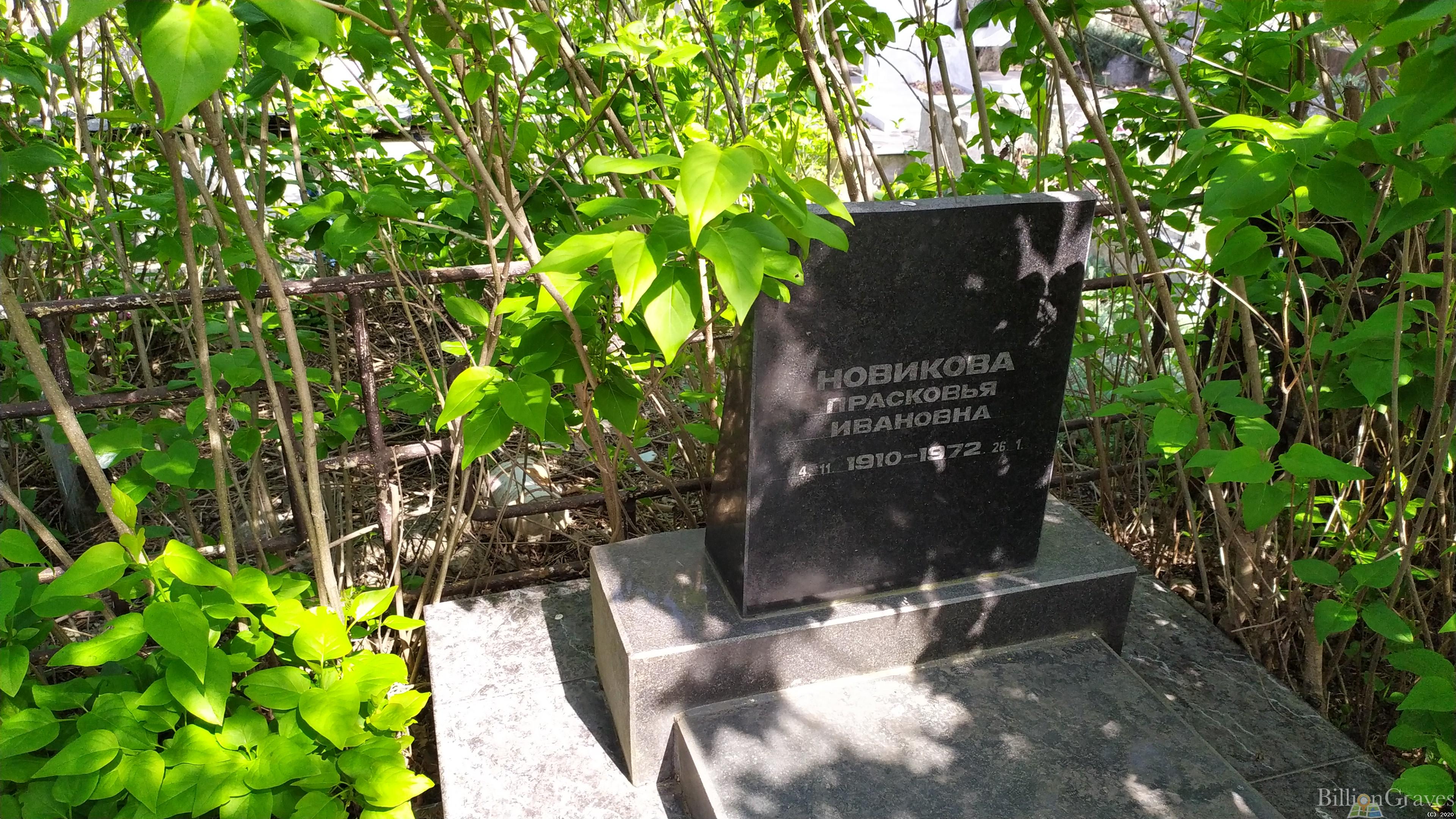 Новикова Прасковья Ивановна