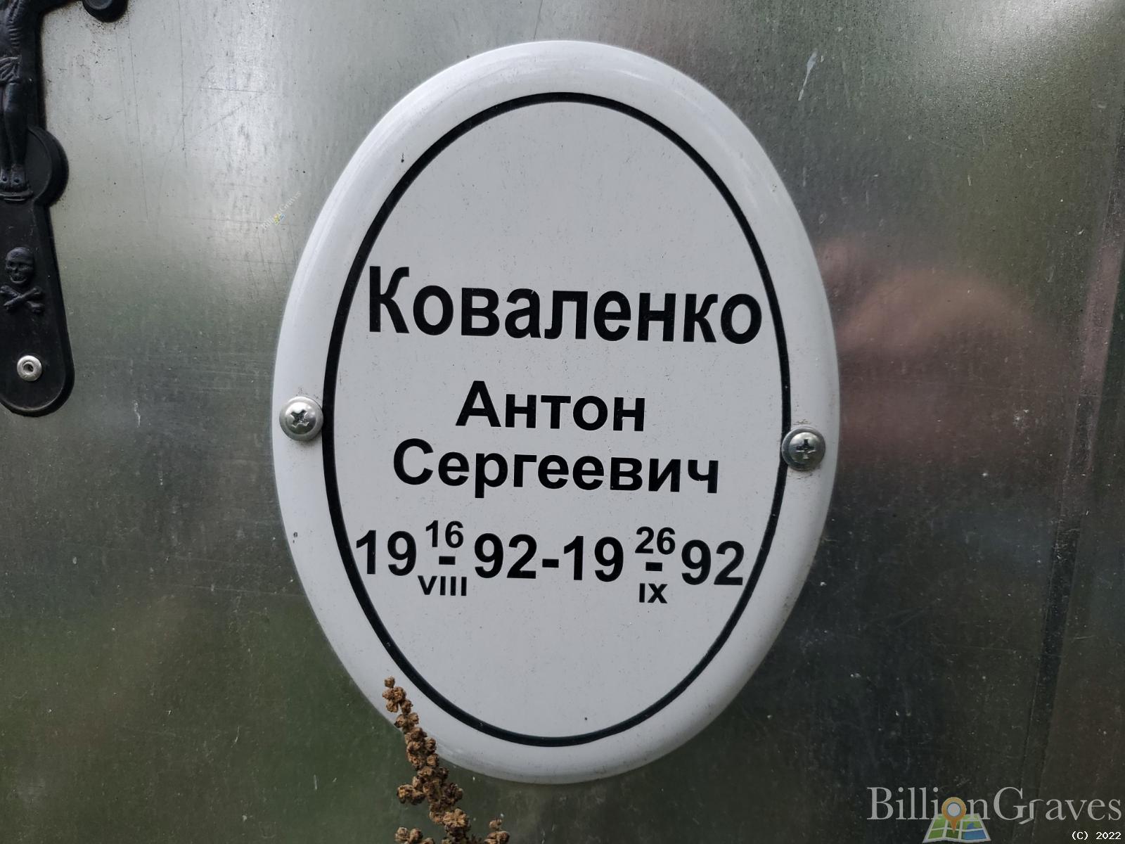 Коваленко Антон Сергеевич