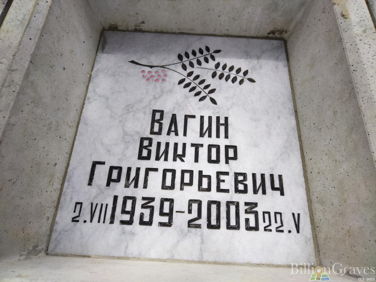 Вагин Виктор Григорьевич
