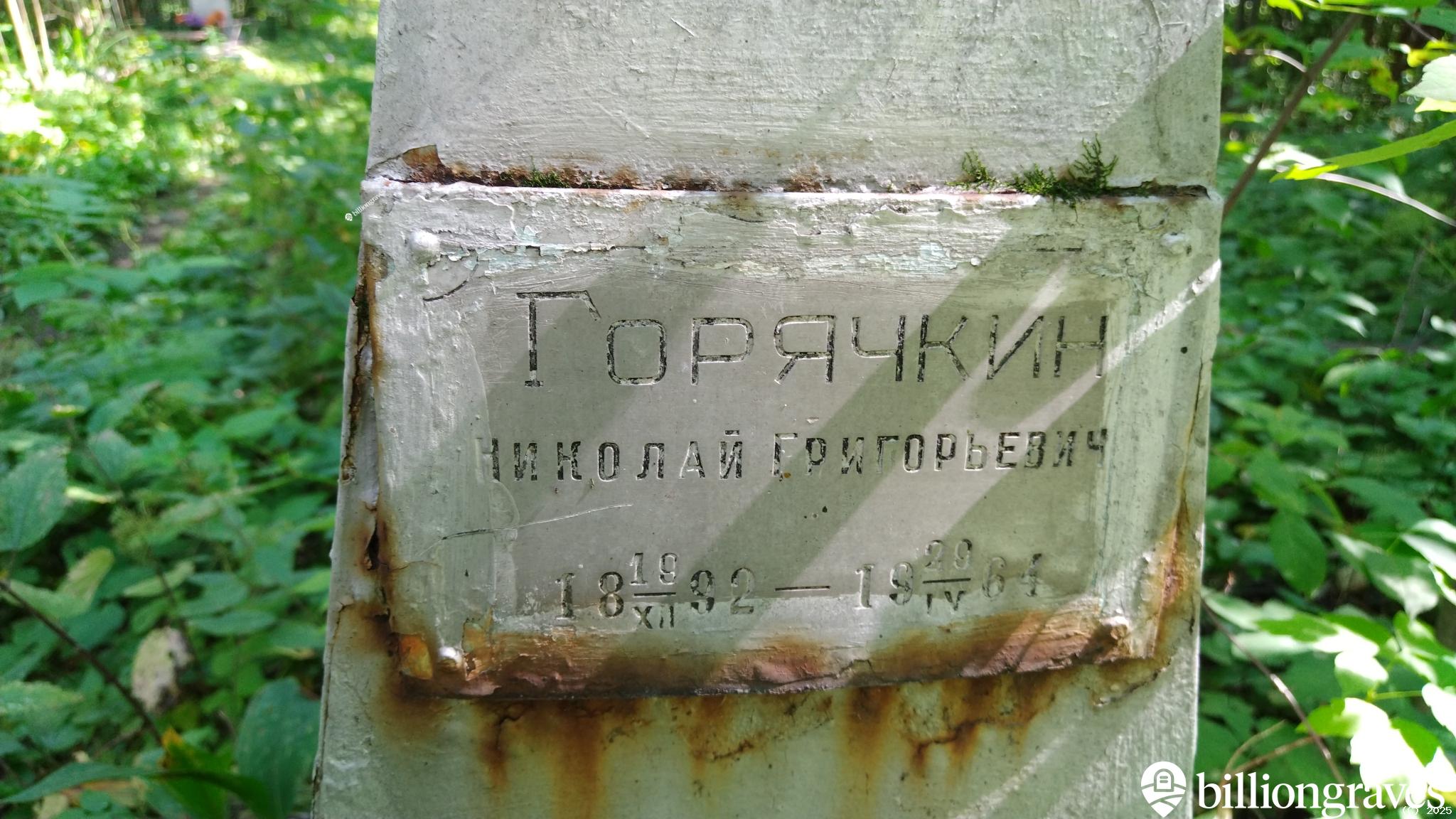 Горячкин Николай Григорьевич