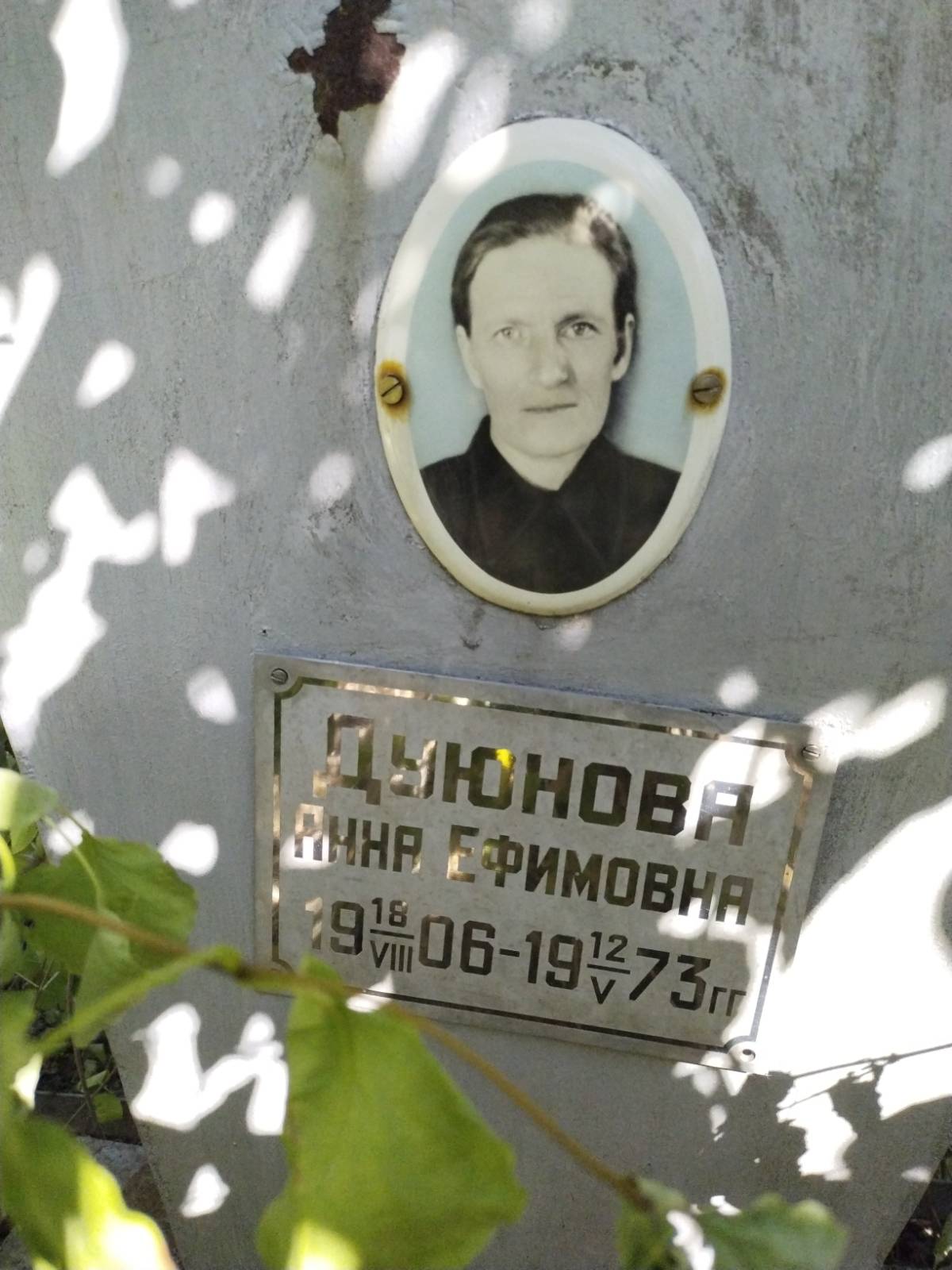 Дуюнова Анна Ефимовна